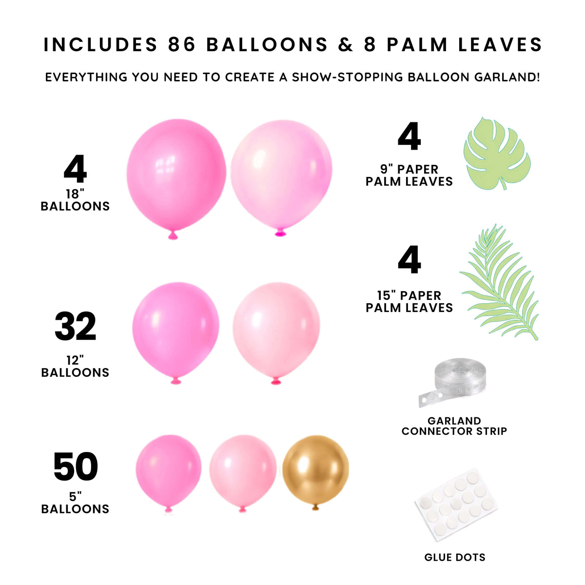 Cabana Club Balloon Garland (94 Ct)