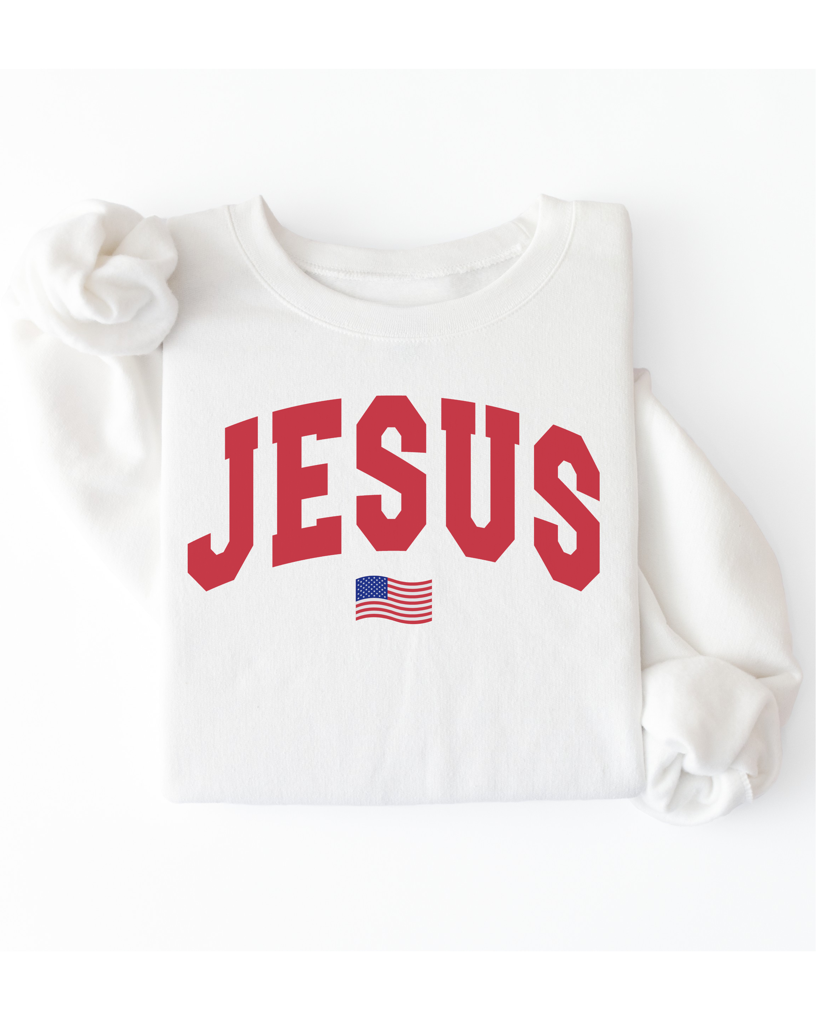 Jesus Flag Adult Unisex Pullover 🇺🇸