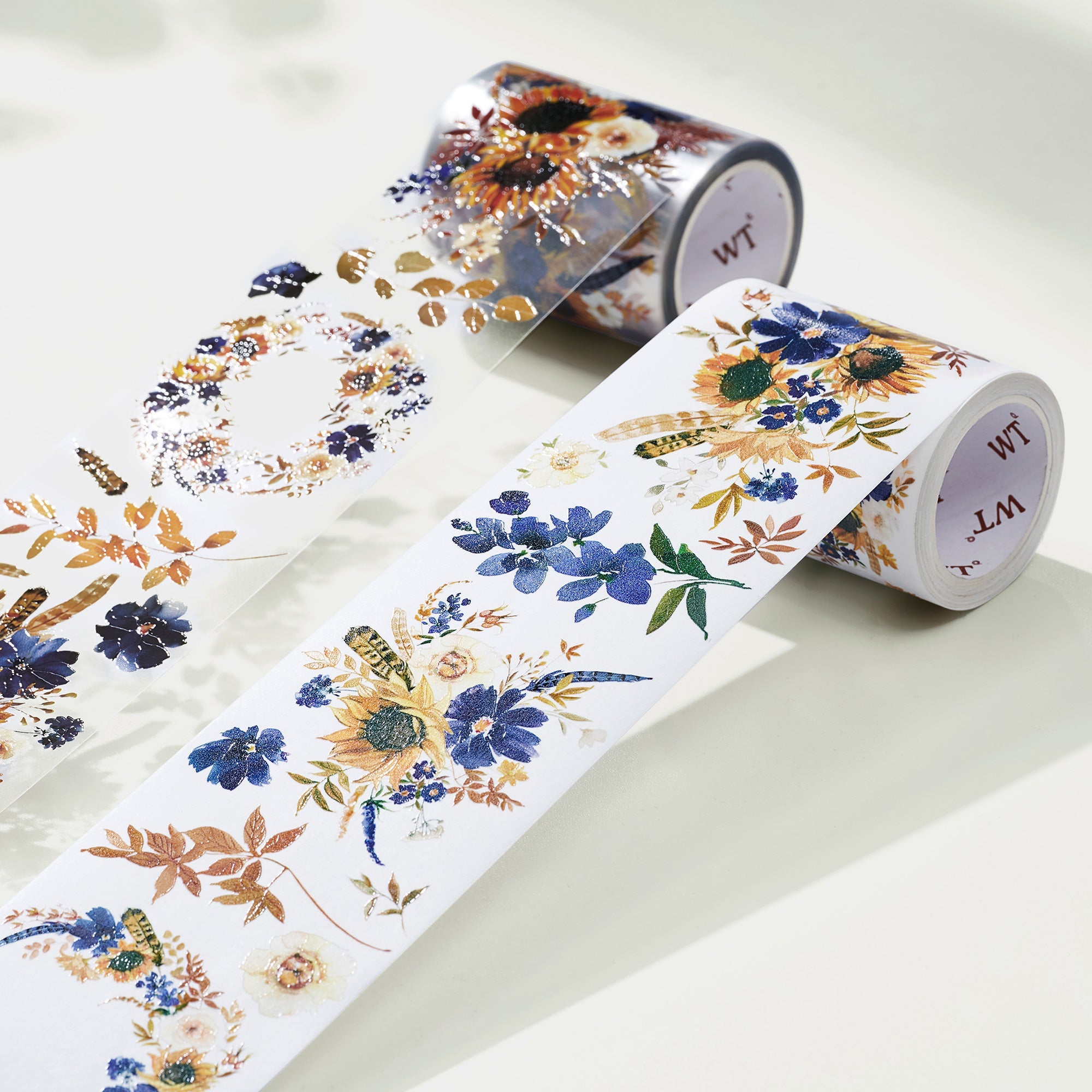 Sunflower & Navy Wide Washi / PET Tape by The Washi Tape Shop