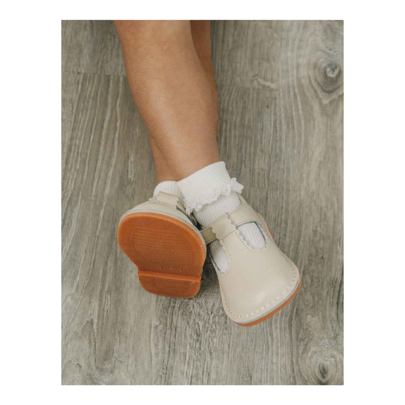Selina Scalloped T-strap Mary Jane