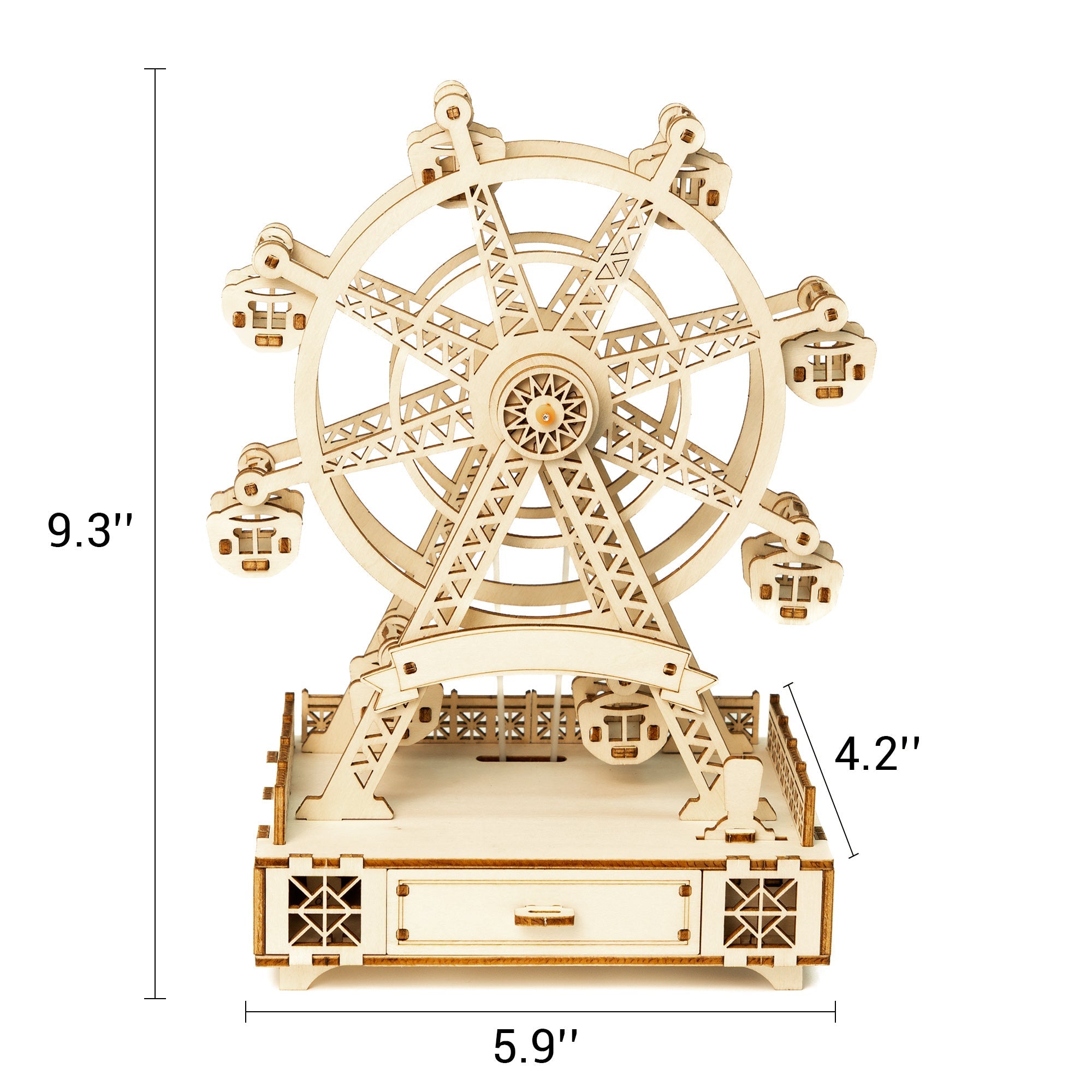 Diy Wooden Ferris Wheel Music Box Kit