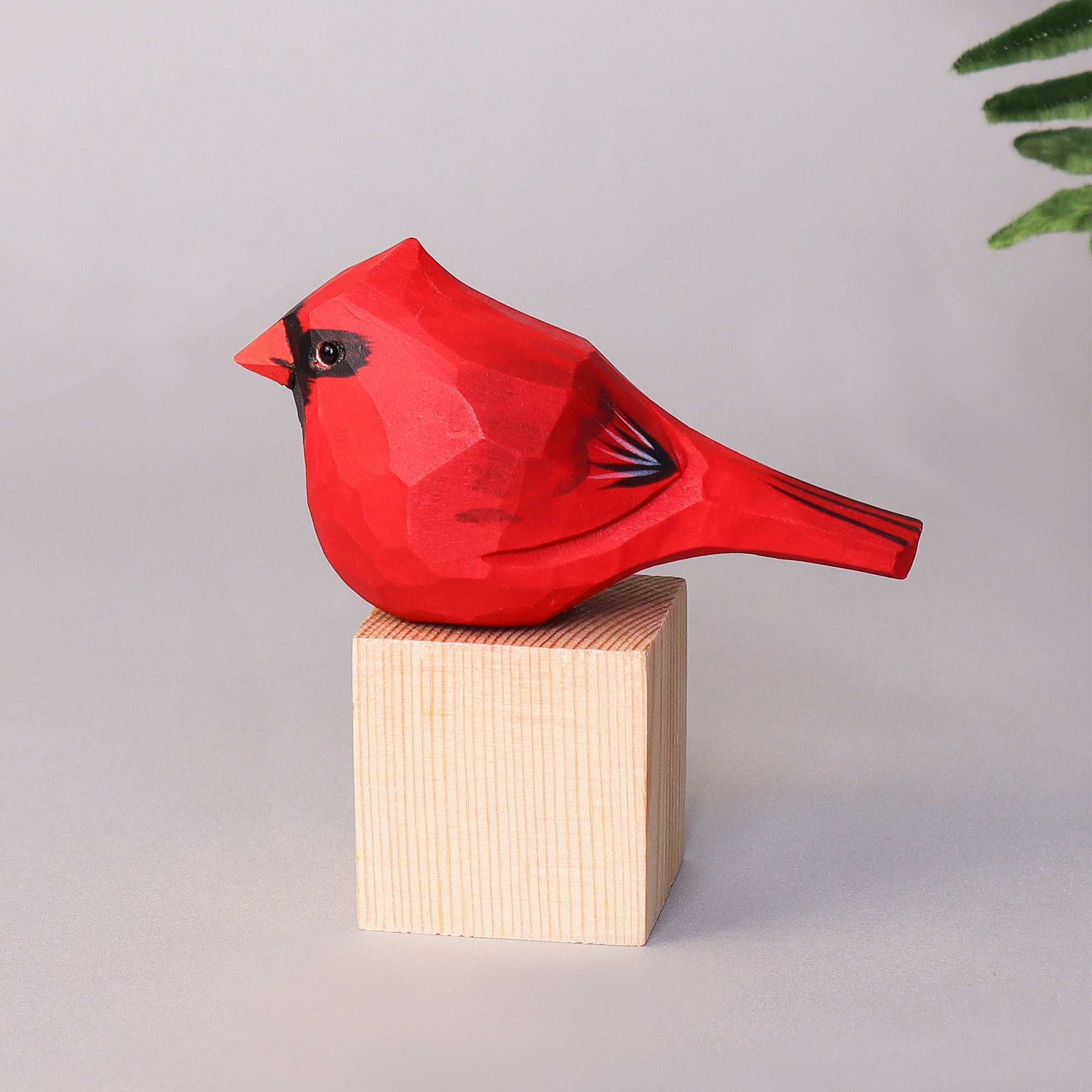 Hand Carved Cardinal Bird, Unique Gift For Loved Ones