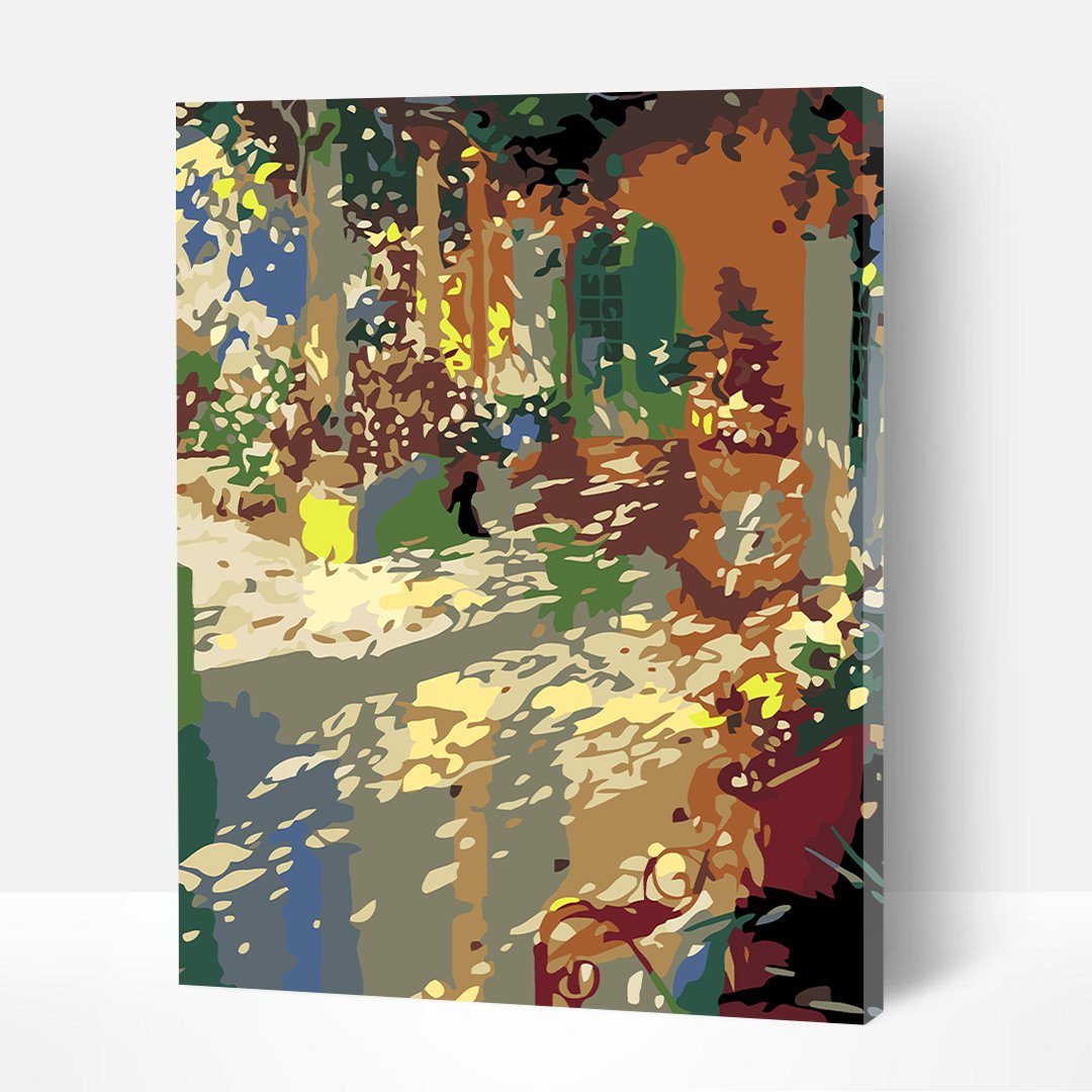 Beautiful House – Paint By Numbers Kit | Artwille | 14x18 Inch Canvas