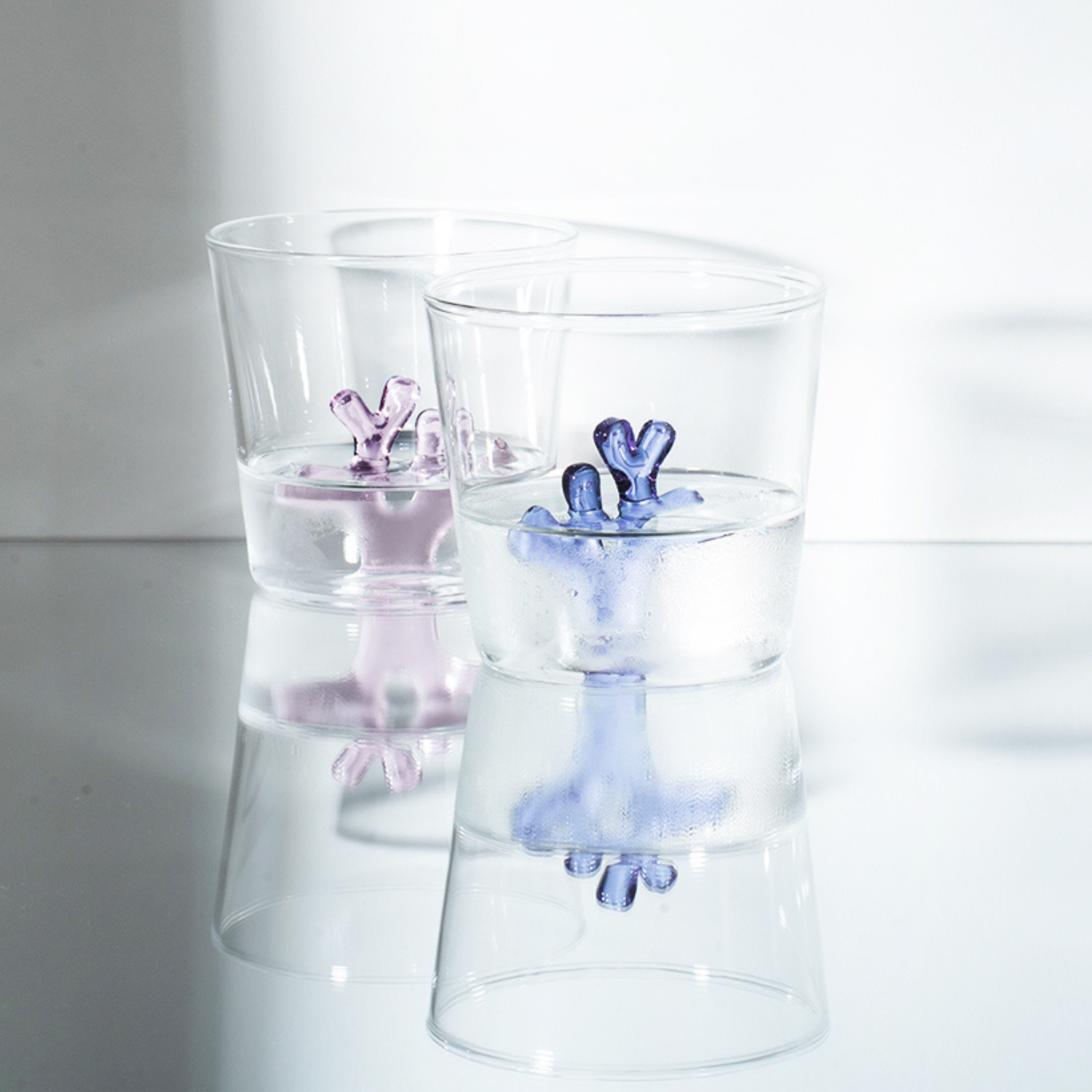 Whimsical Water Tumbler Glasses