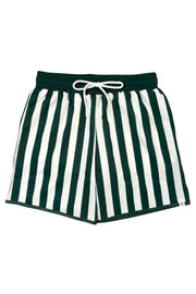 Men's Green Stripe Swim Shorts