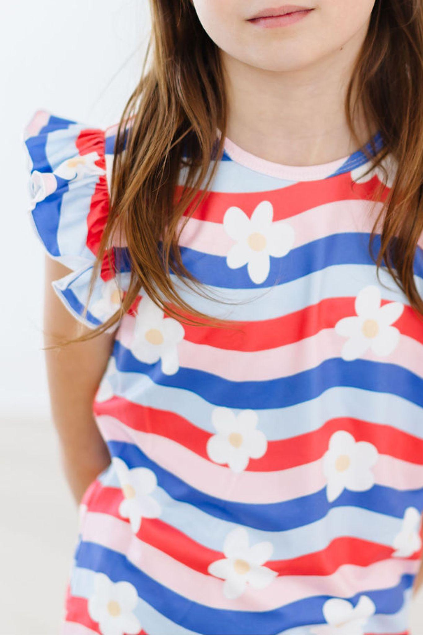 July Vibes S/s Ruffle Tee