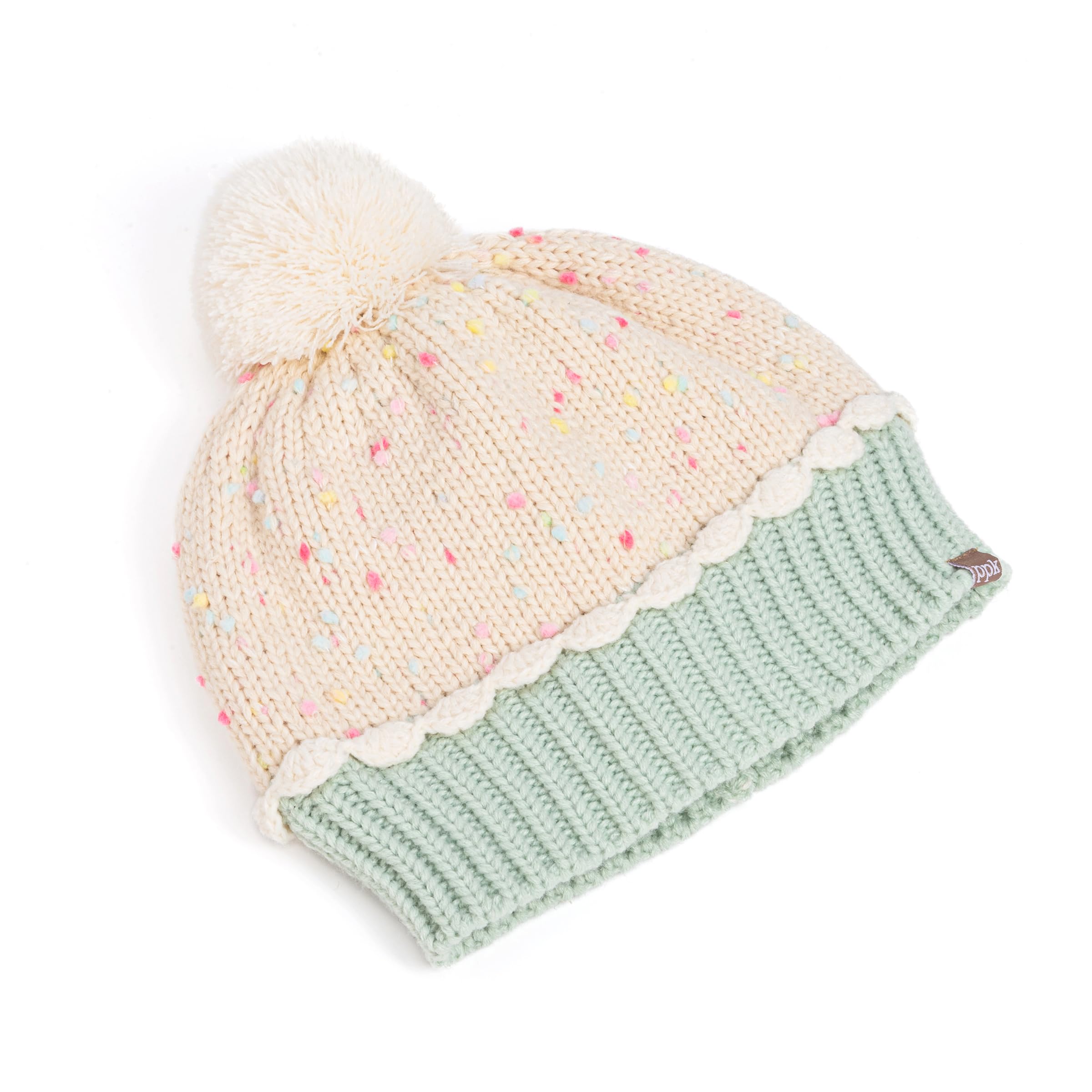 Cupcake Shaped Knit Beanie Hat For Children 1-12 Y, Cute Novelty Design, Premium Quality