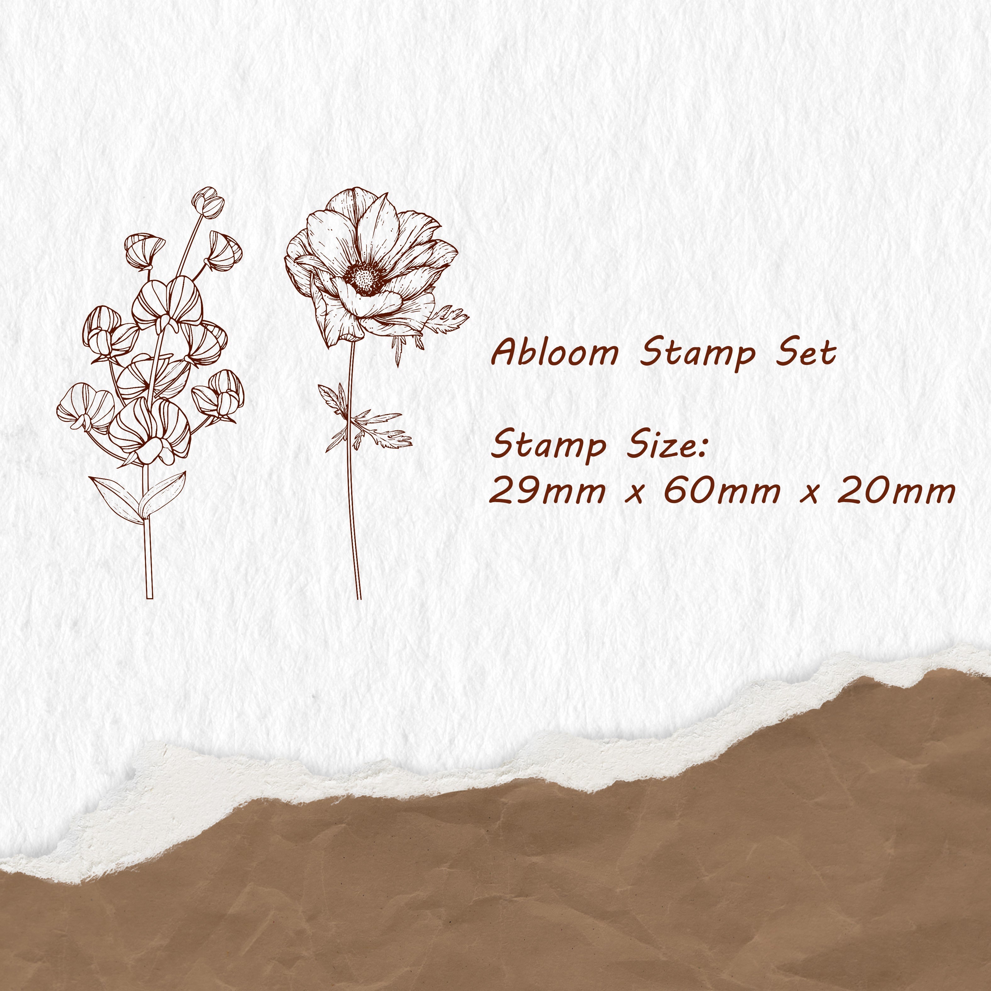 Abloom Stamp Set by The Washi Tape Shop