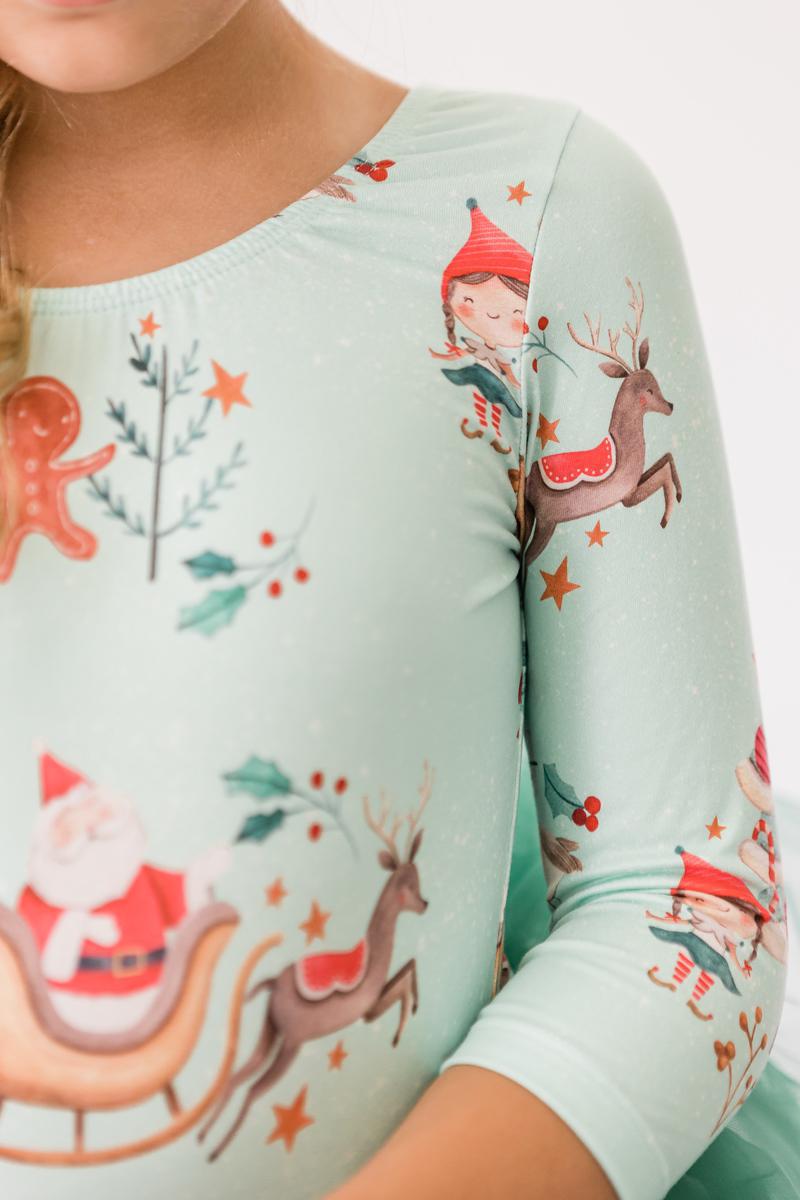 Believe In Your Elf 3/4 Tutu Leotard