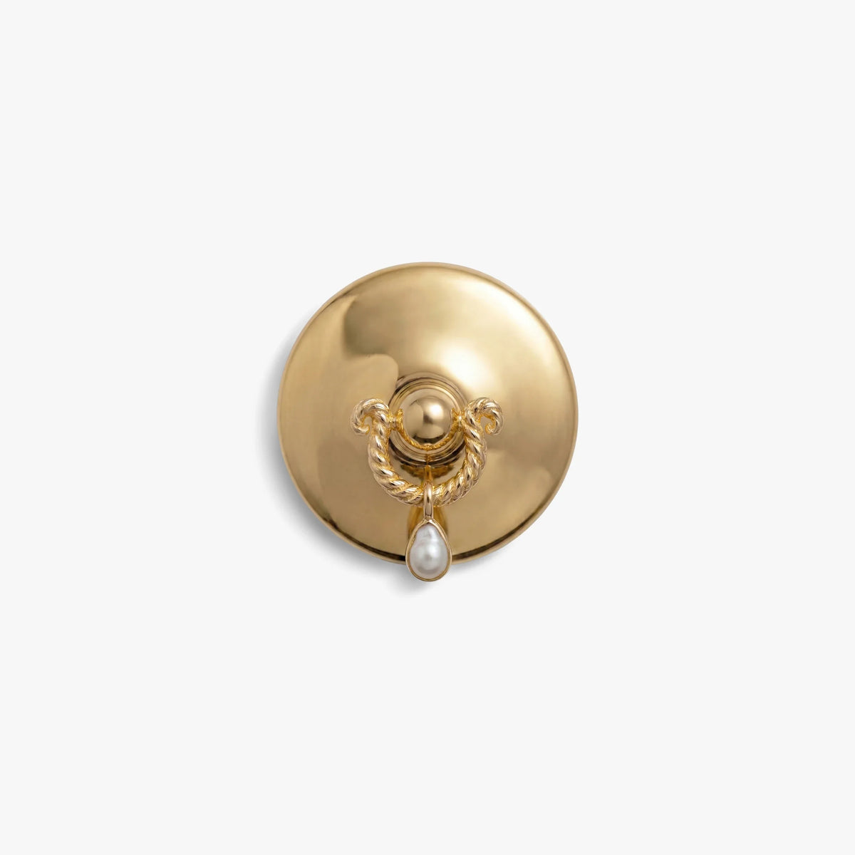 Pierced Pearl Brooch