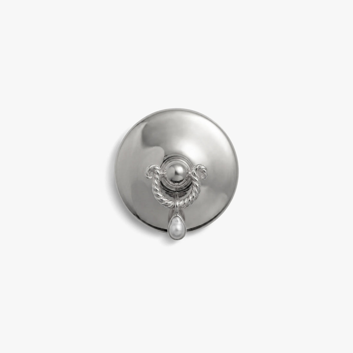 Pierced Pearl Brooch