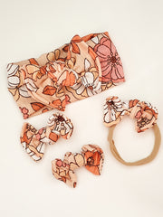 Retro Bloom Ribbed Bow