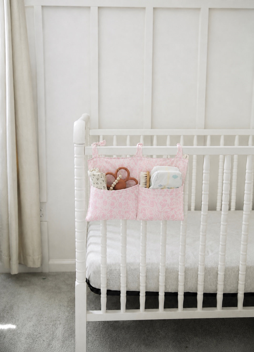Baby Crib Diaper Caddy Storage Organizer Nursery Room