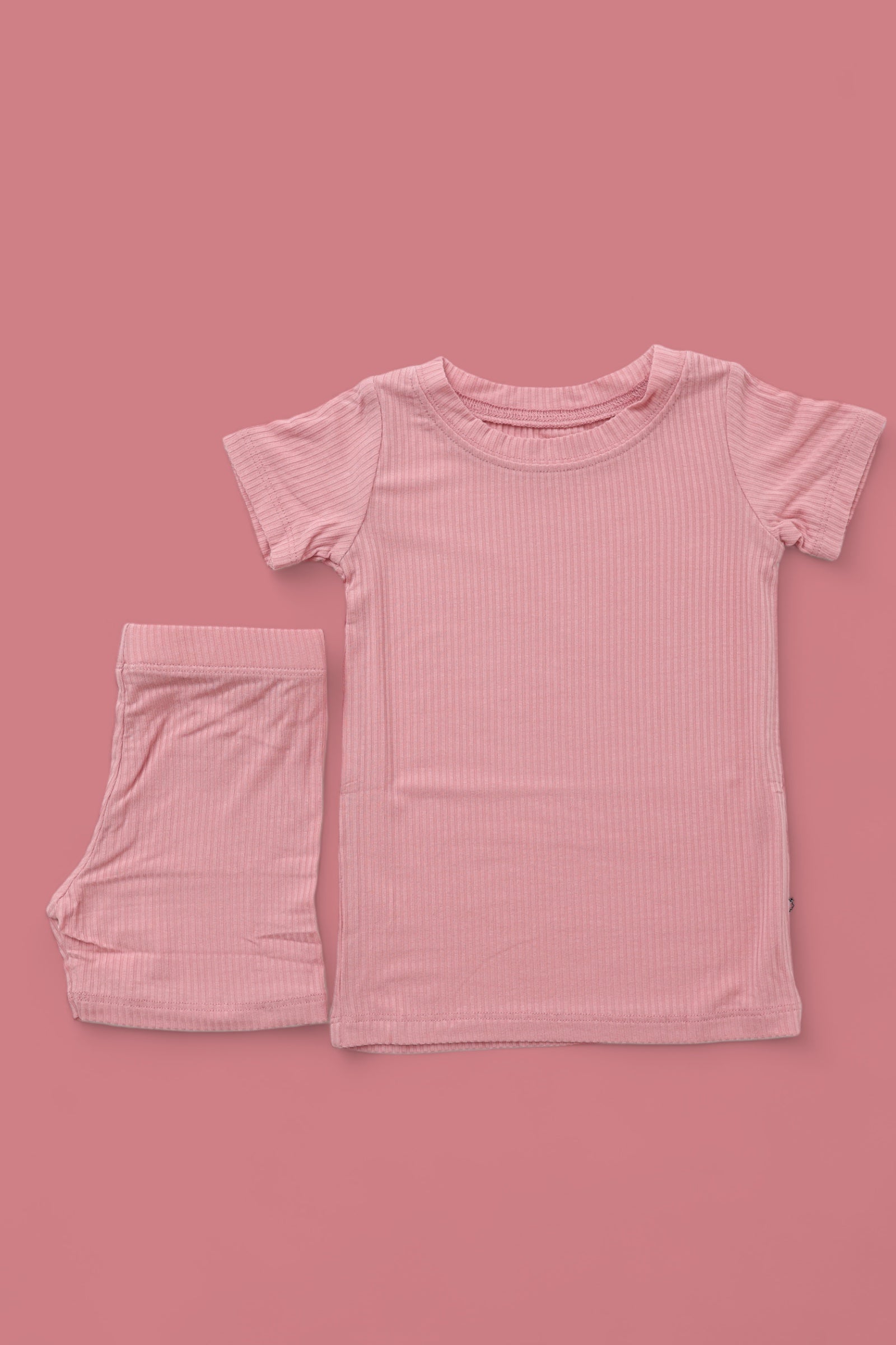 Mauve Rib Dream Short Set