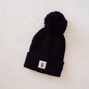 Ff Knit Pom Top Beanie | Black