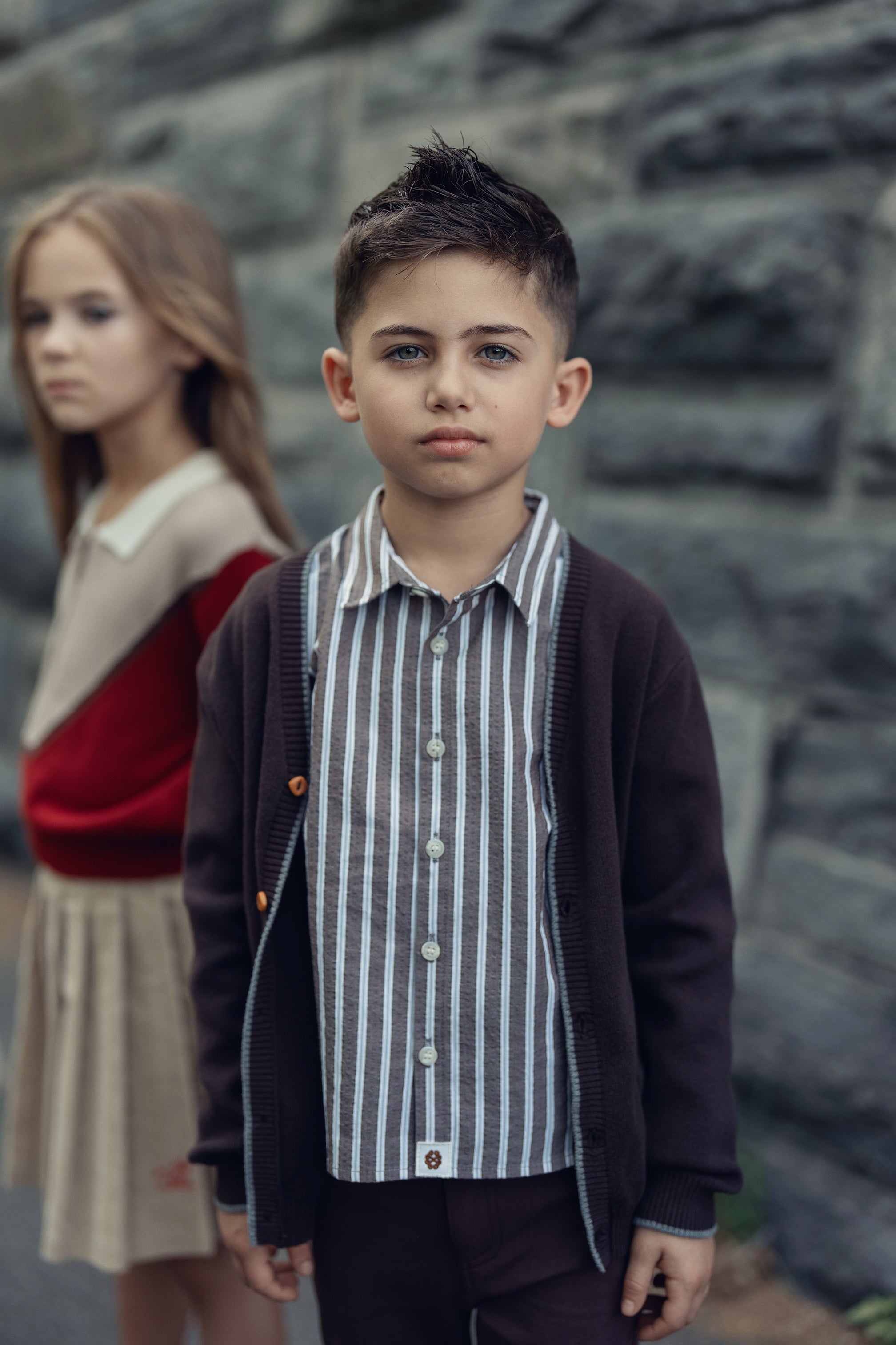 Leo Stripe Shirt - Brown