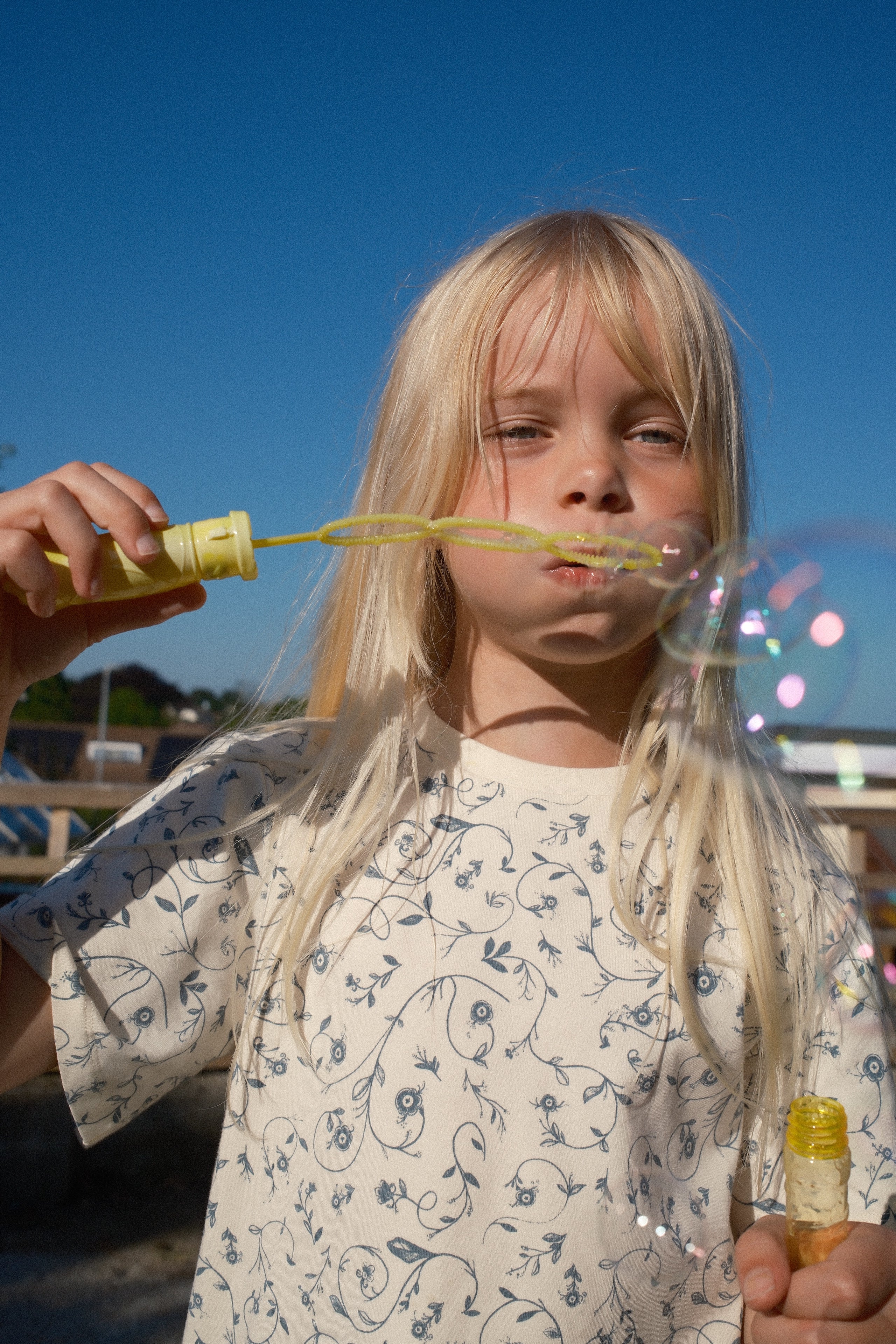Oversized T-shirt | Organic Cotton Jersey - Scandi Floral