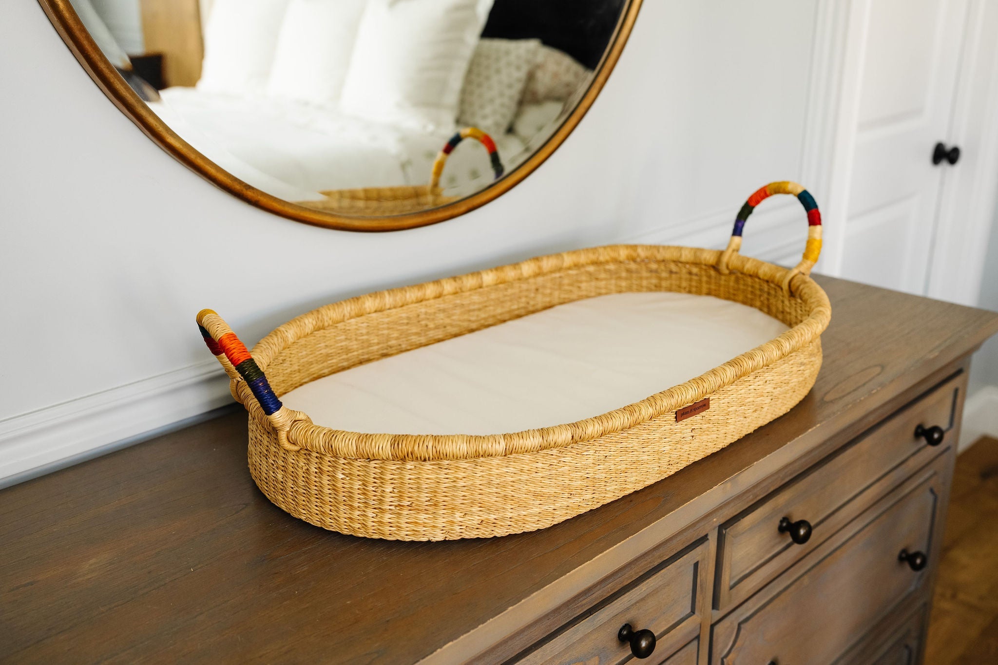 Changing Basket<br>rainbow Vegan Handle