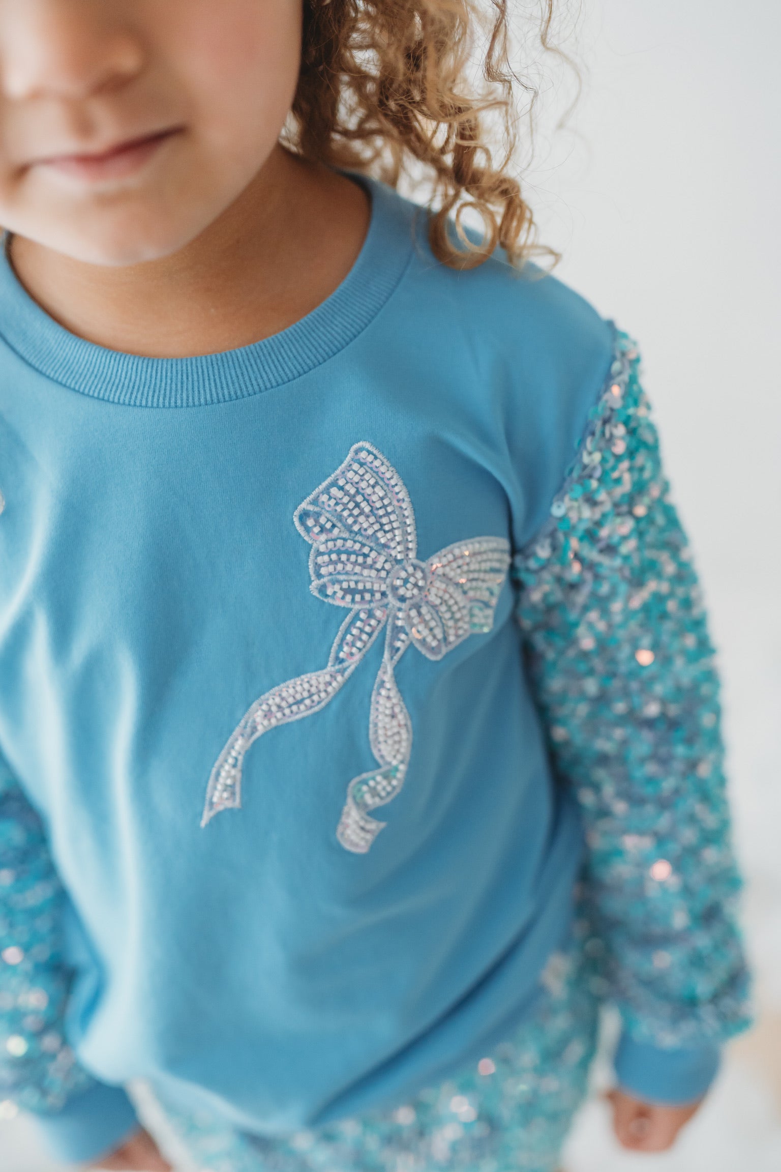 Sparkle Sport Set ~ Blue Bow