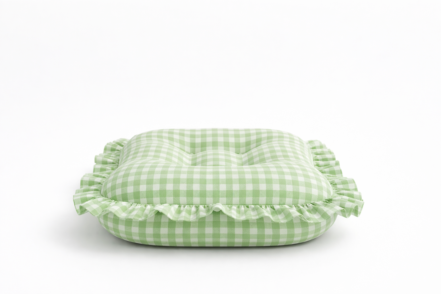 Green Gingham Ruffle Baby Lounger Cover (Ships June 8)
