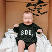Boo Ghost Sweatshirt Romper