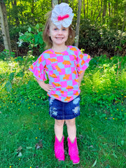 Dino Chicken Nuggets Ruffle Tee