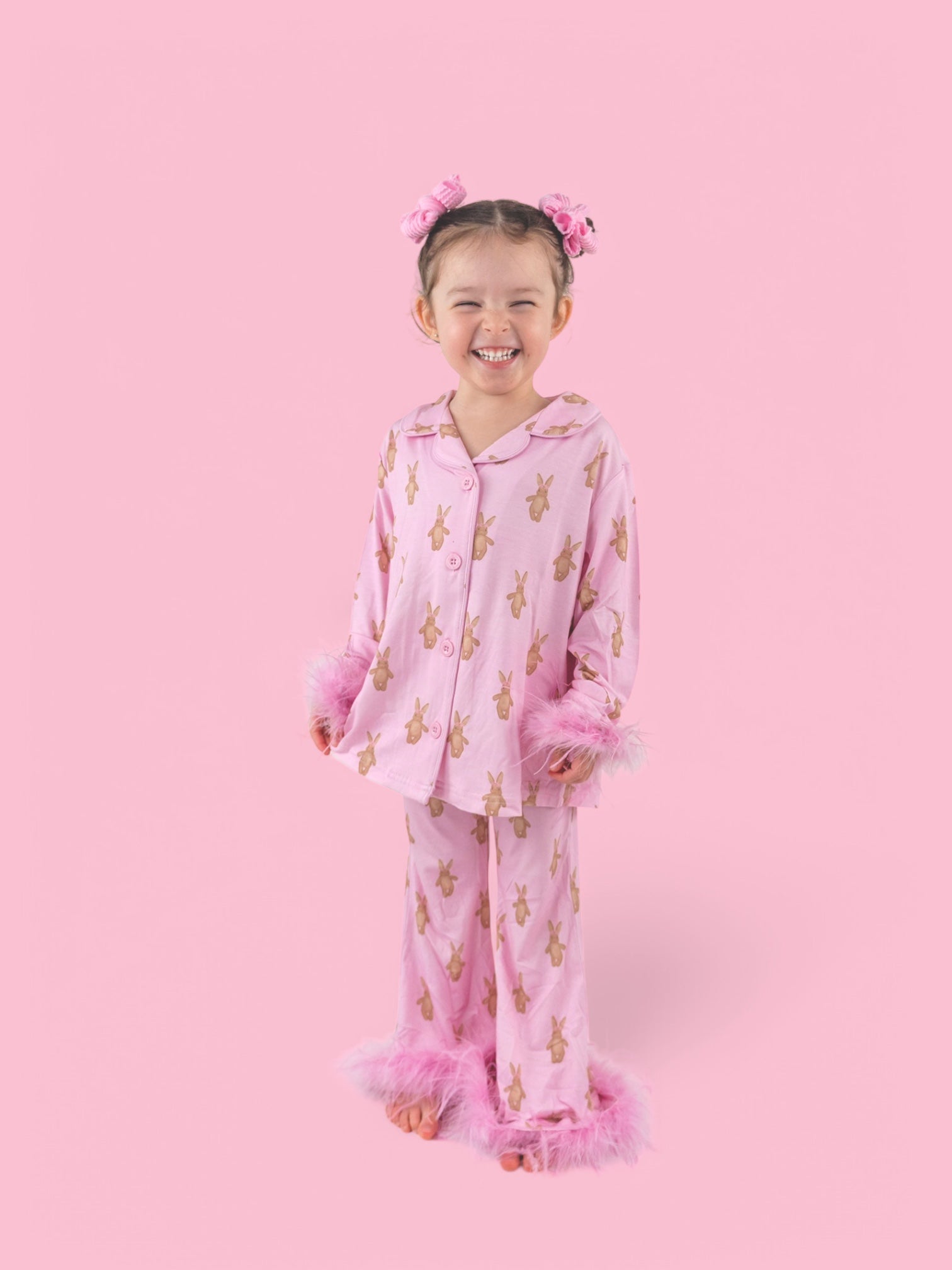 Blushin' Bunnies Girl's Flare Feathered Dream Set