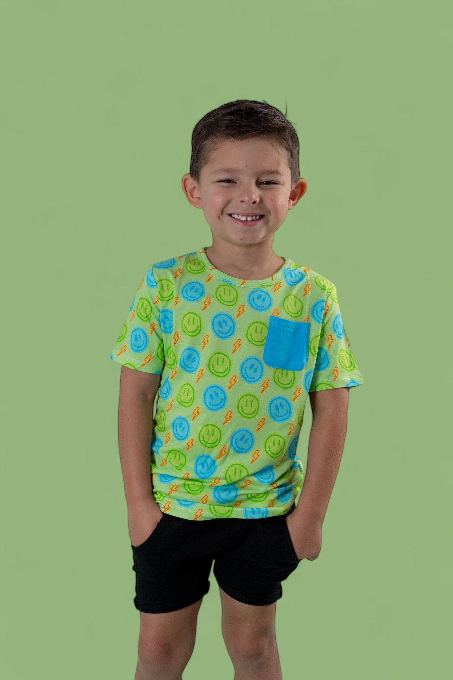 Neon Smiles Dream Pocket Tee