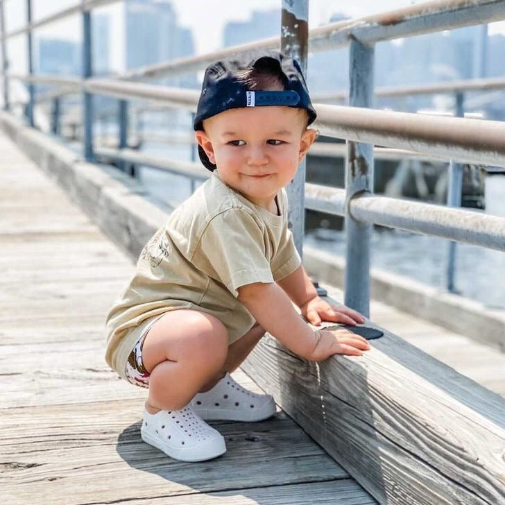 Toddler Perforated Slip On Water Sneakers in White - Harbor