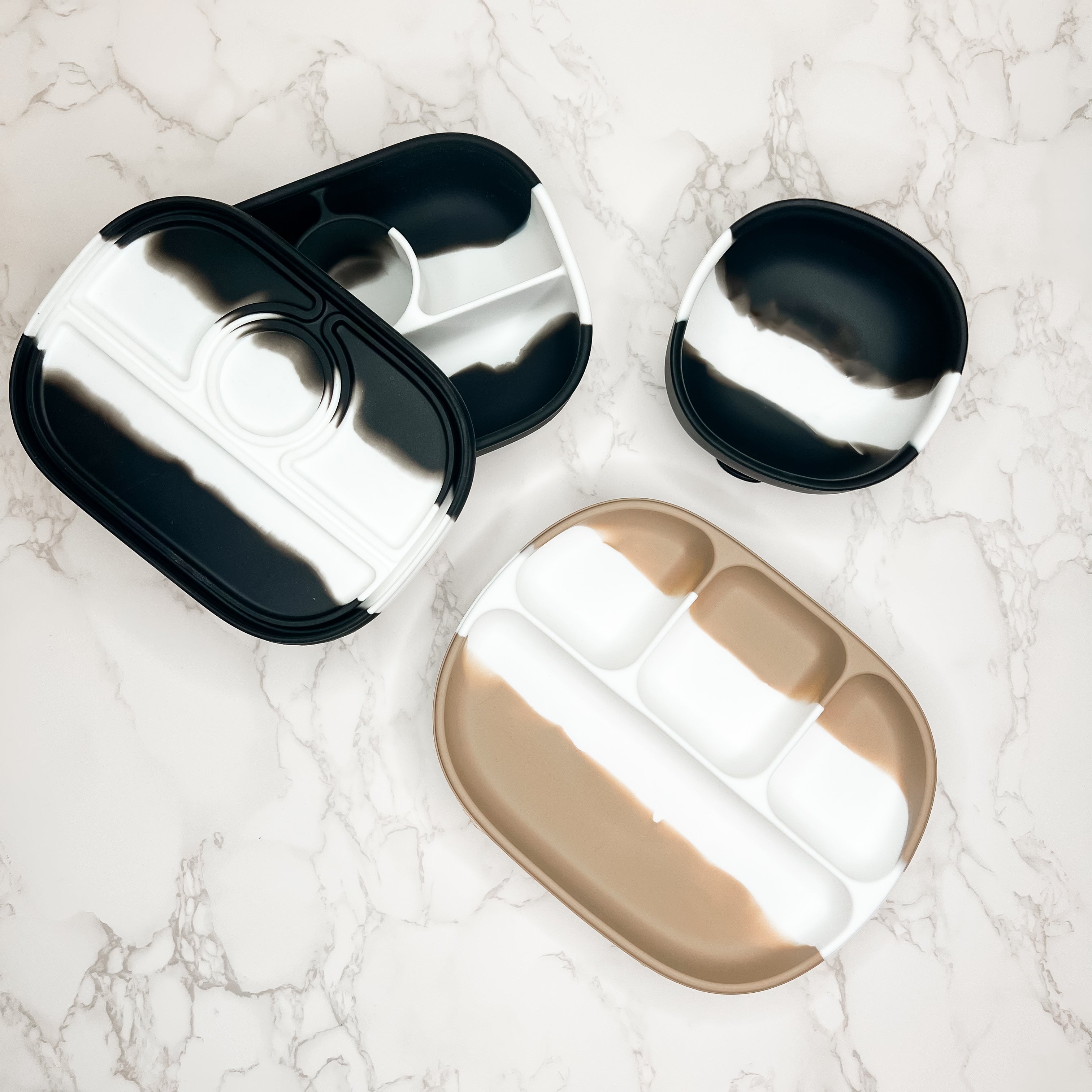 Dip Dye Square Suction Bowl