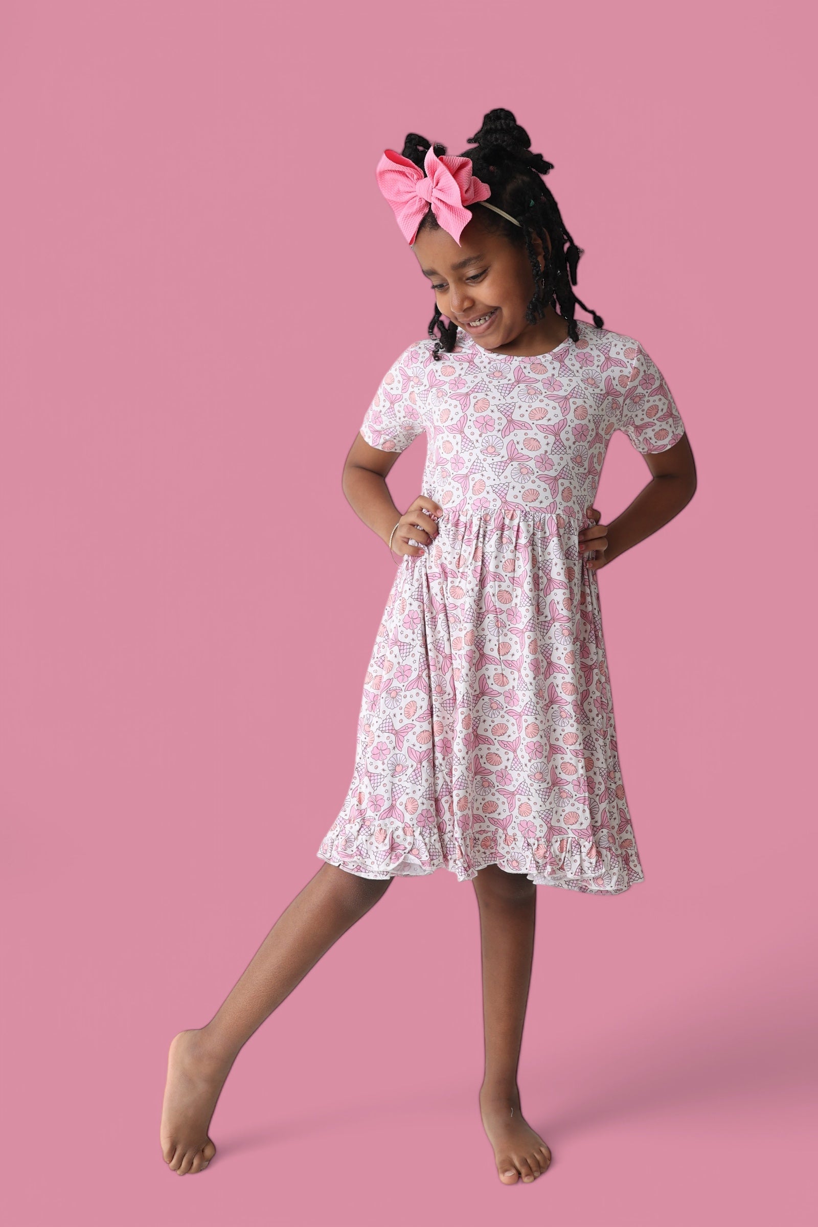 Magical Mermaid Dream Ruffle Dress