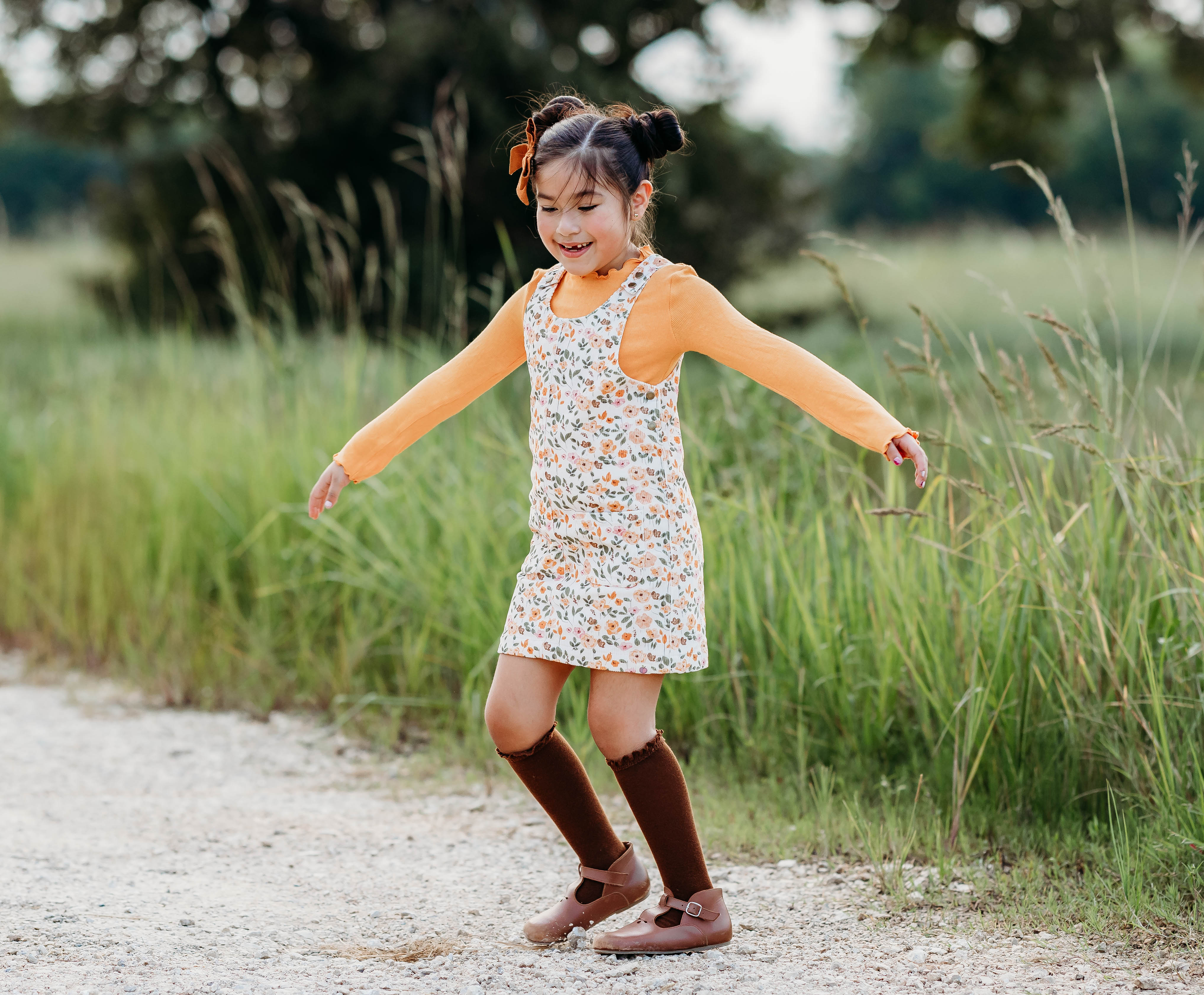 Parker Corduroy Jumper Set - Harvest Bloom