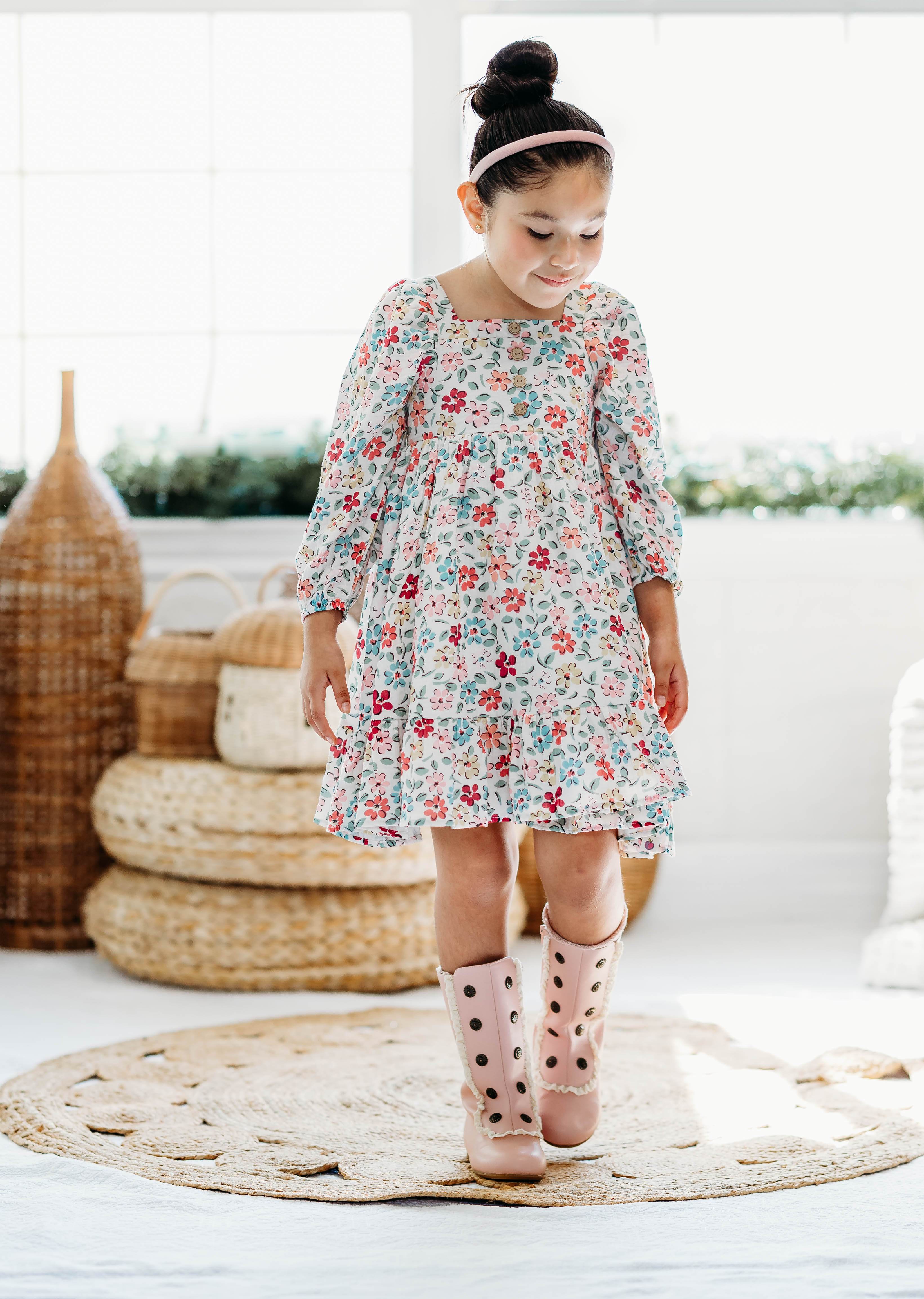 Puff Sleeve Gauze Dress - Acorn Adventure