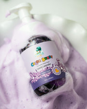 Non-toxic Colorful Foaming Hand Soap. Purple Foam Lavender Scented