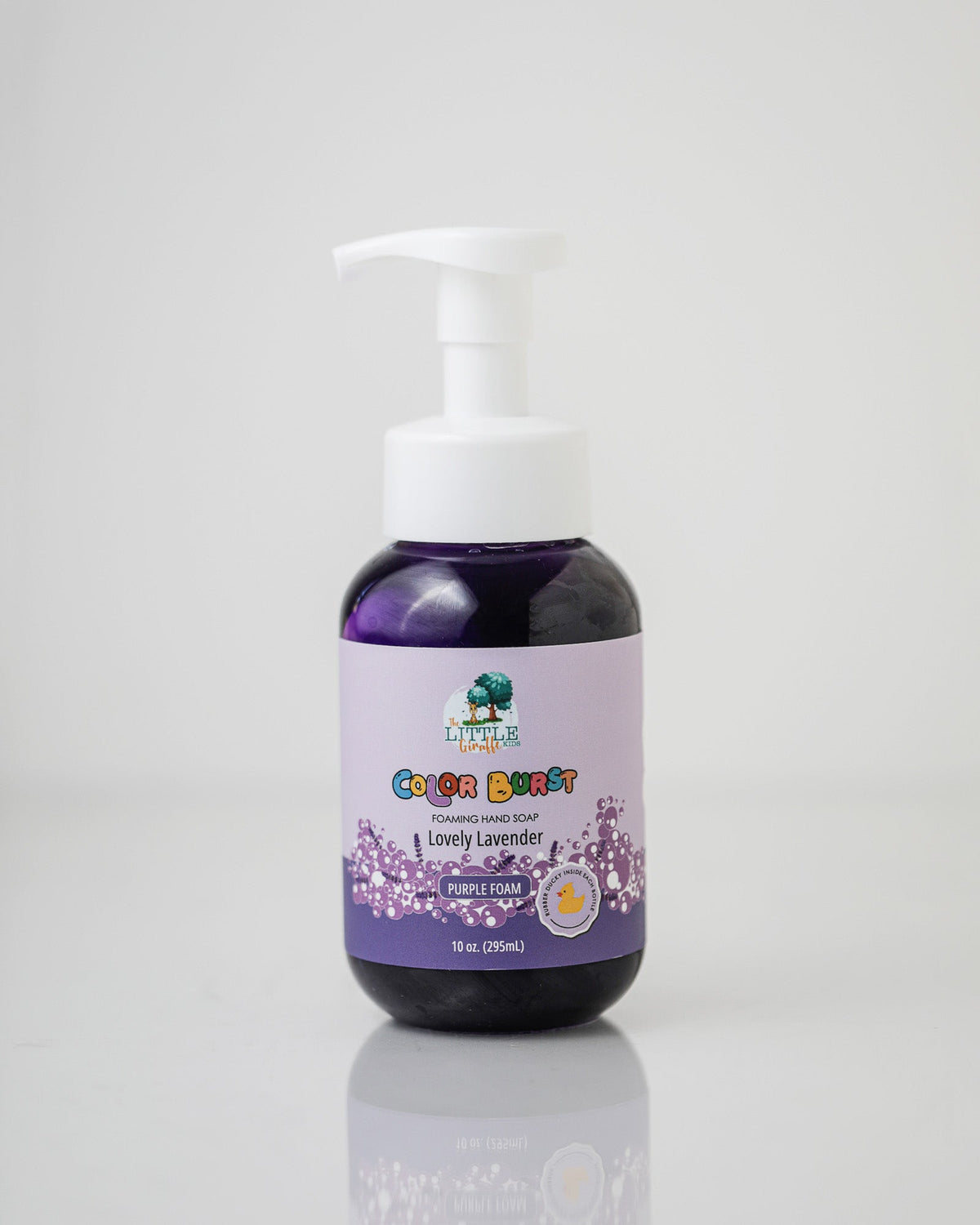 Non-toxic Colorful Foaming Hand Soap. Purple Foam Lavender Scented