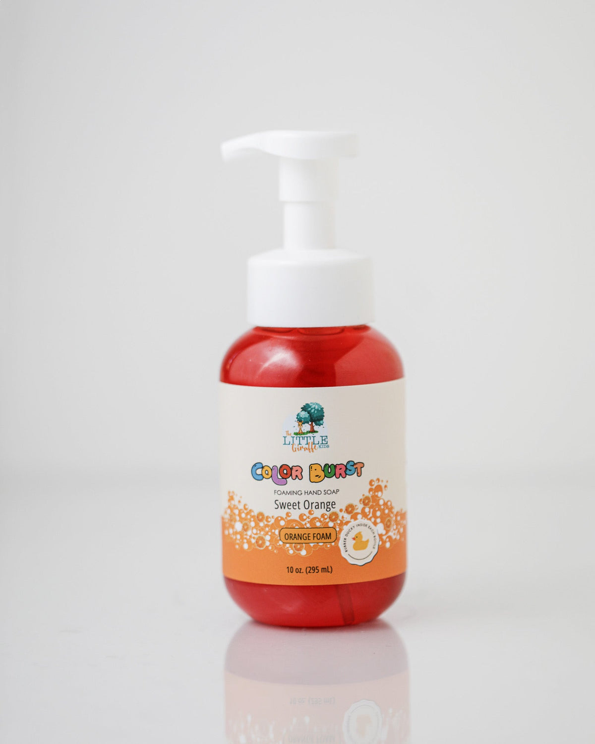 Non-toxic, Colorful Foaming Hand Soap For Kids. Orange Foam. Sweet Orange Scented