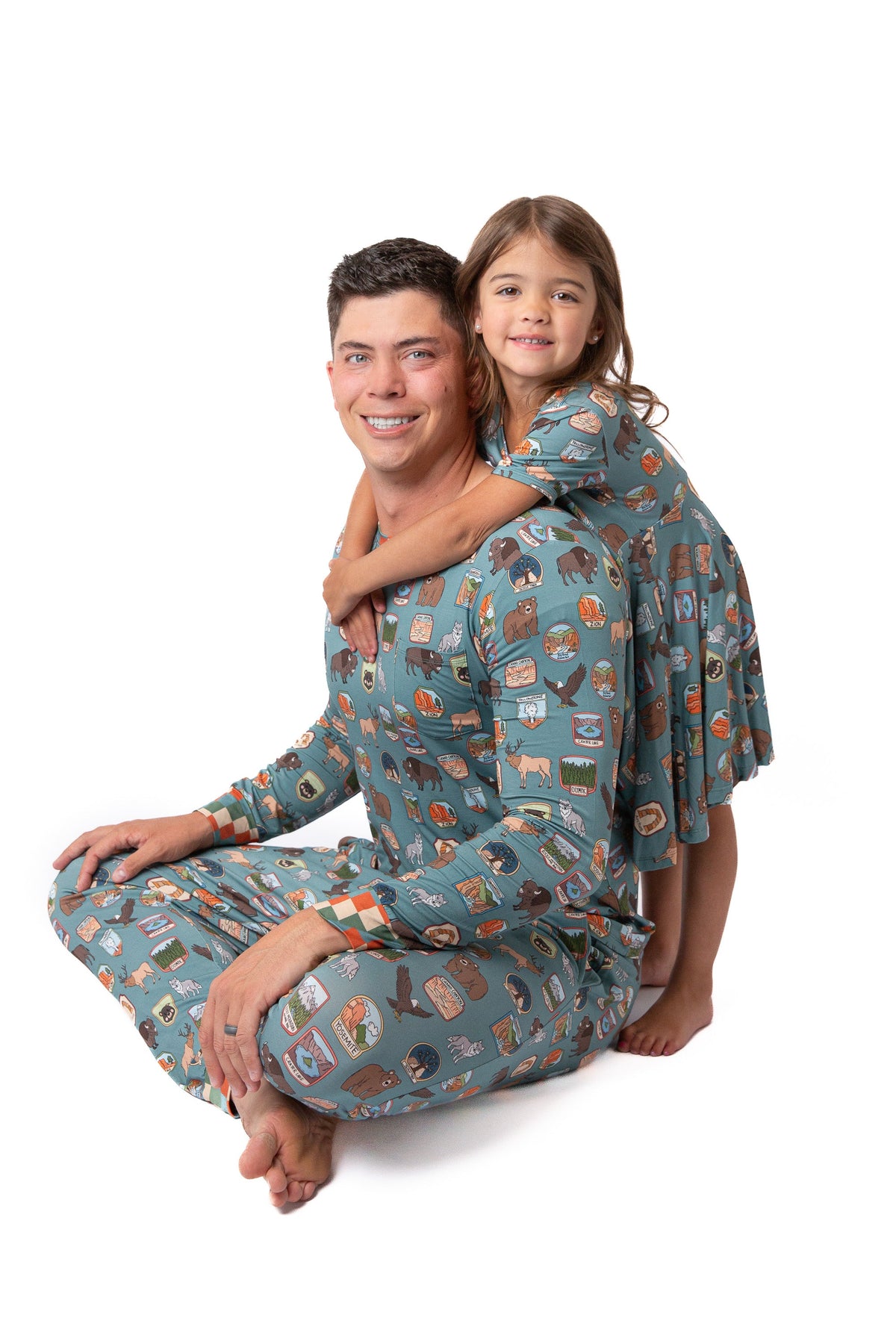 Men’s My First Adventure National Parks 2-piece Pajama Set | Wildlife Sleepwear |