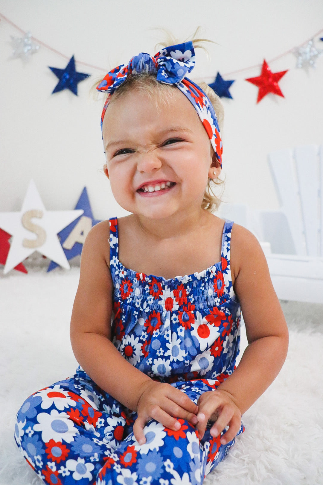 Liberty Blooms Dream Smocked Jumpsuit