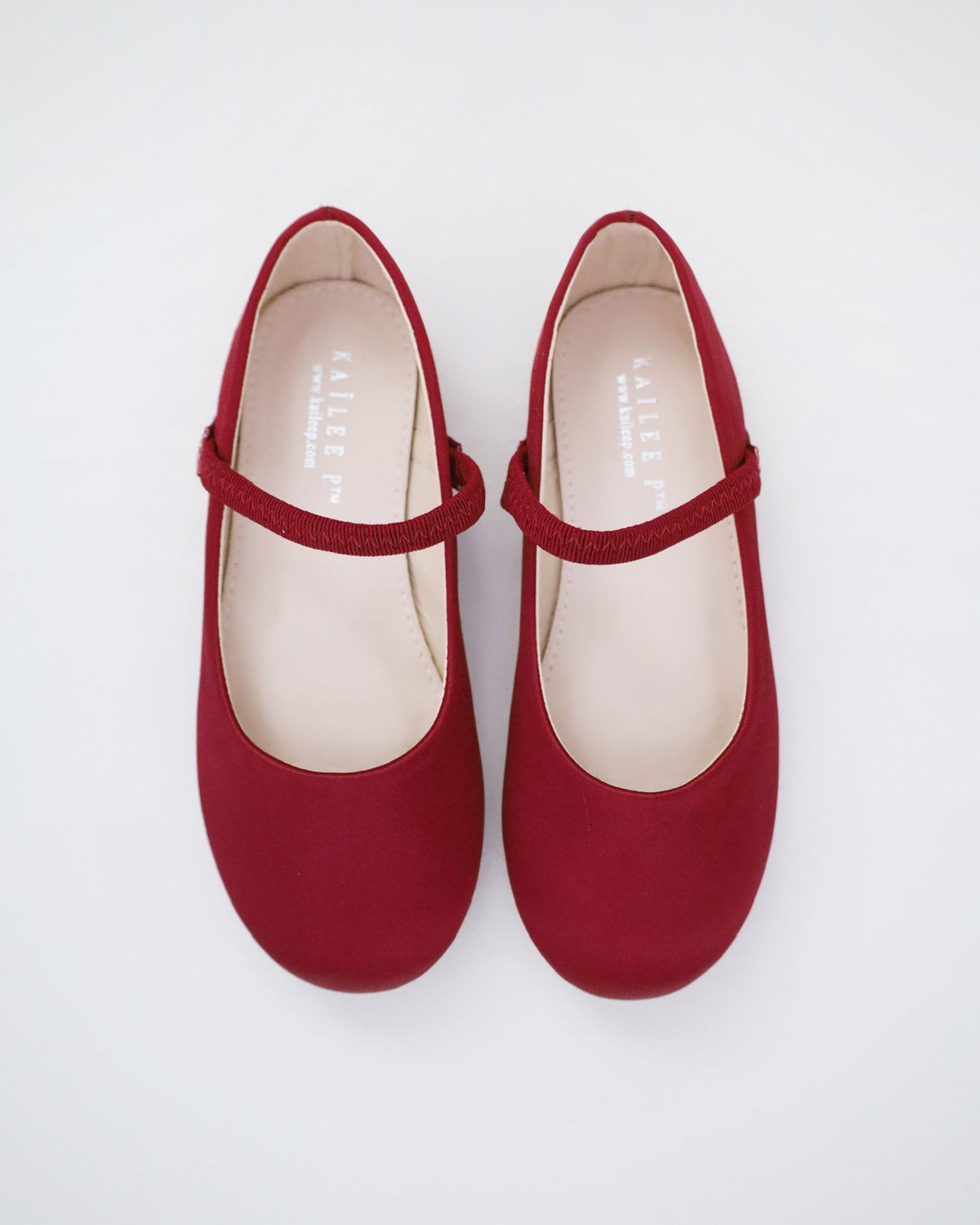 Satin Mary Jane Flats