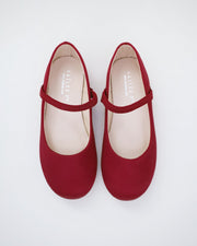 Satin Mary Jane Flats