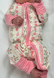 Meadow Dreams - Zipper Footie Pajamas