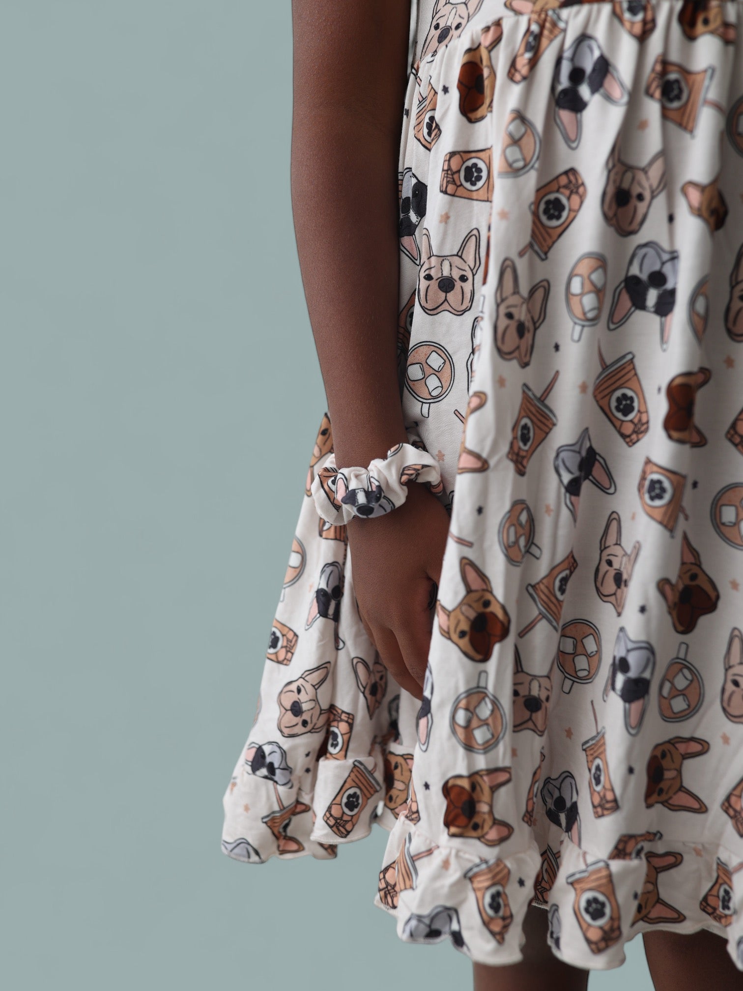 Exclusive Pup Cups Dream Ruffle Dress