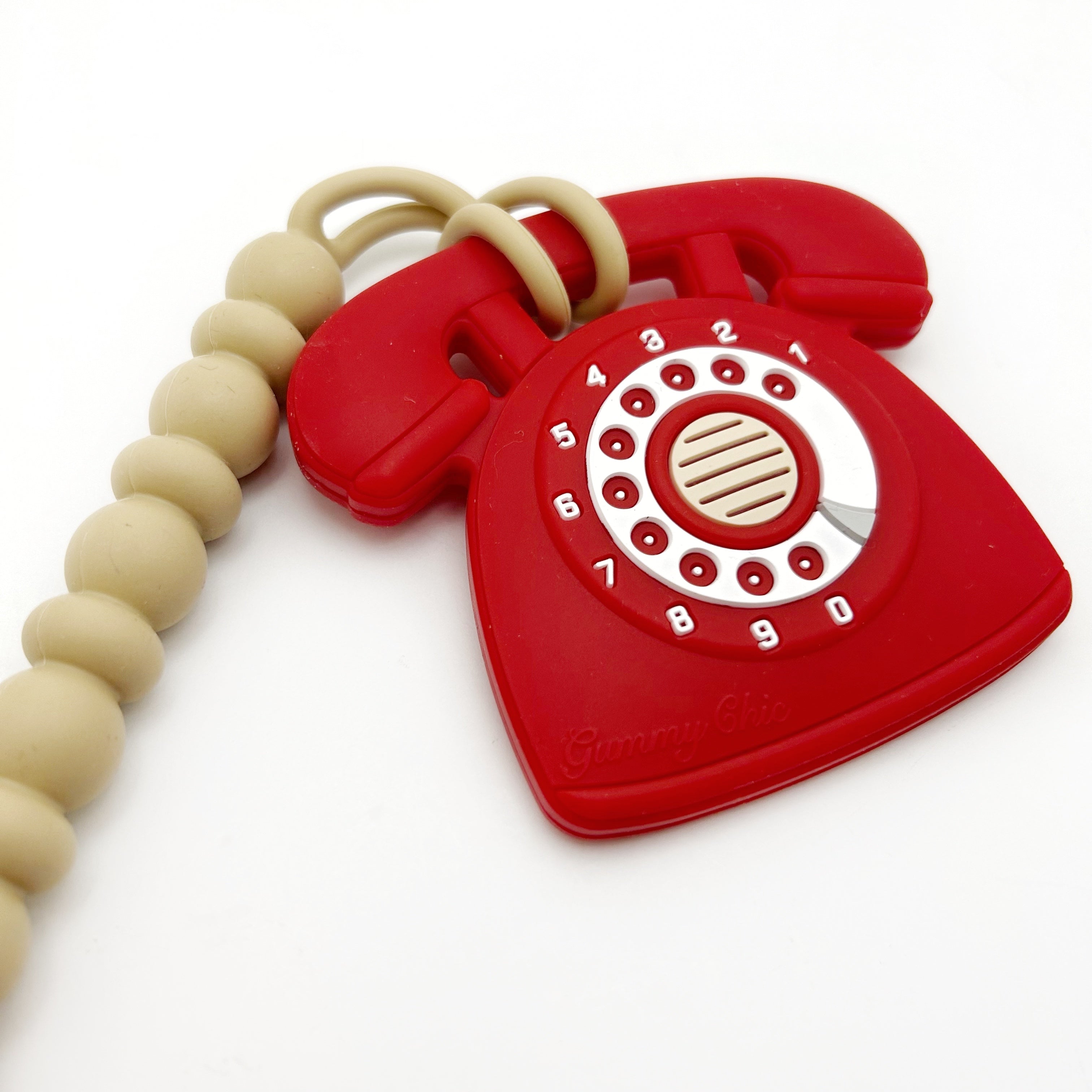 Cool Baby Teether: Rotary Dial Phone Design