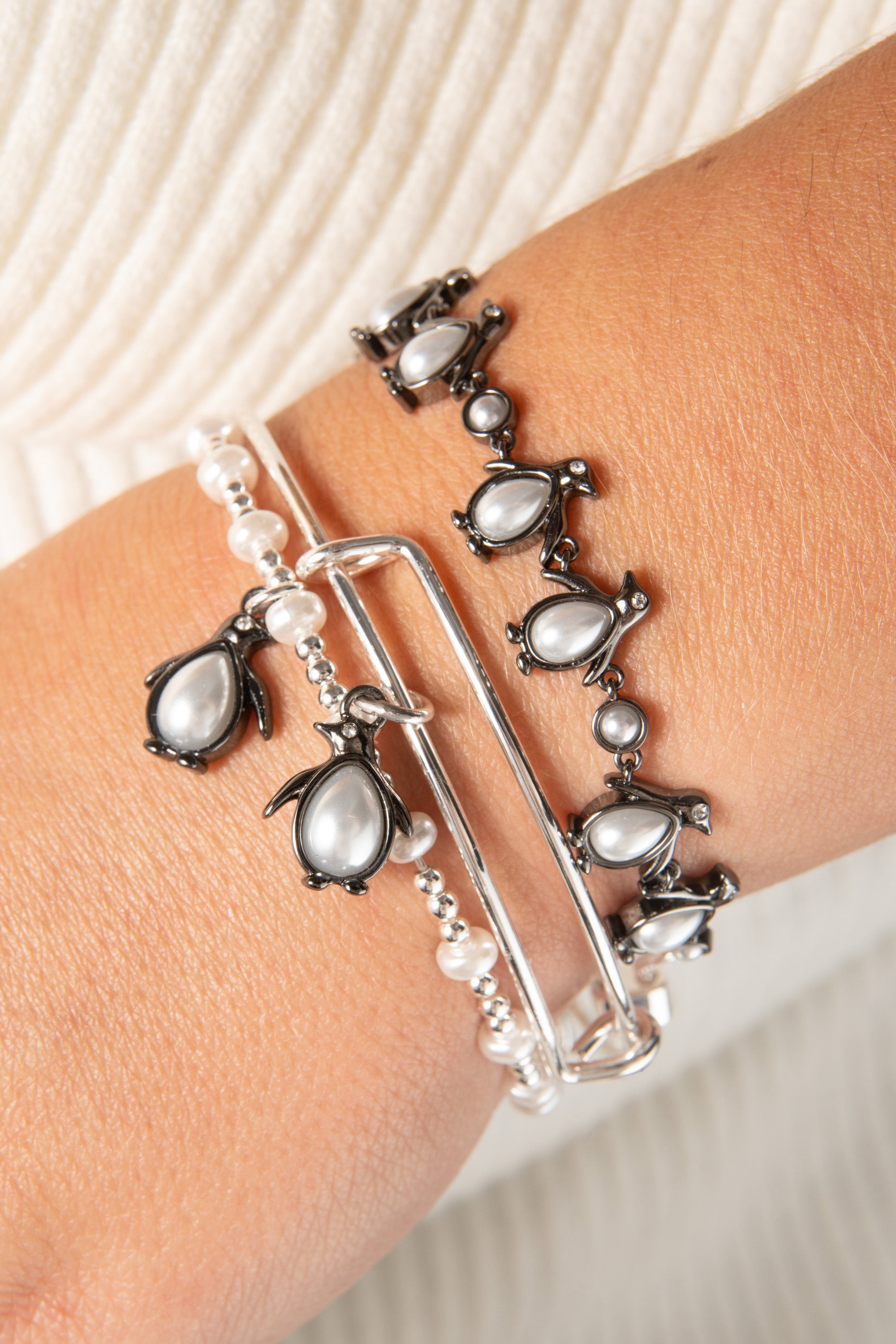Penguin Bangle Set Of 2