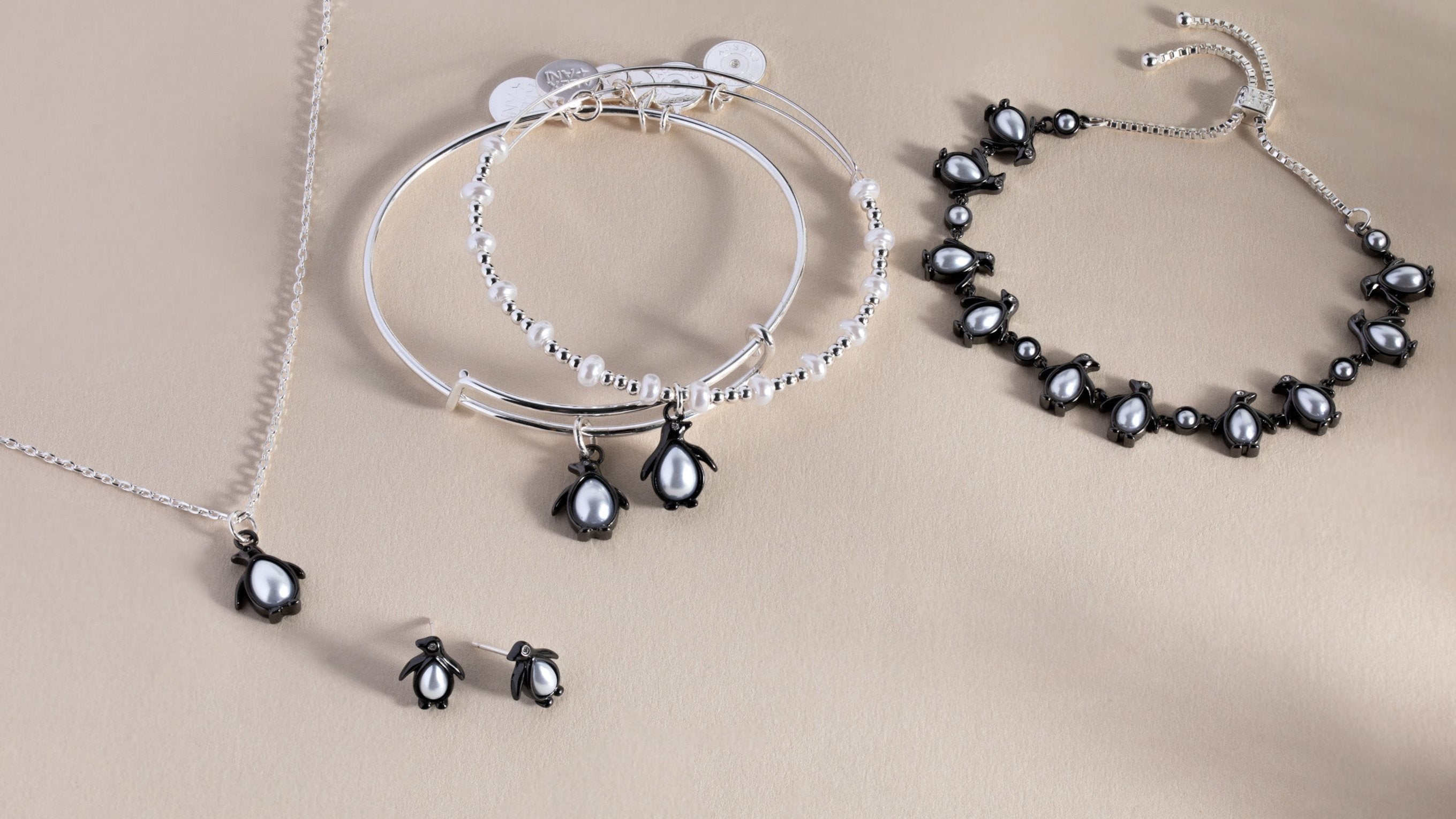 Penguin Bangle Set Of 2