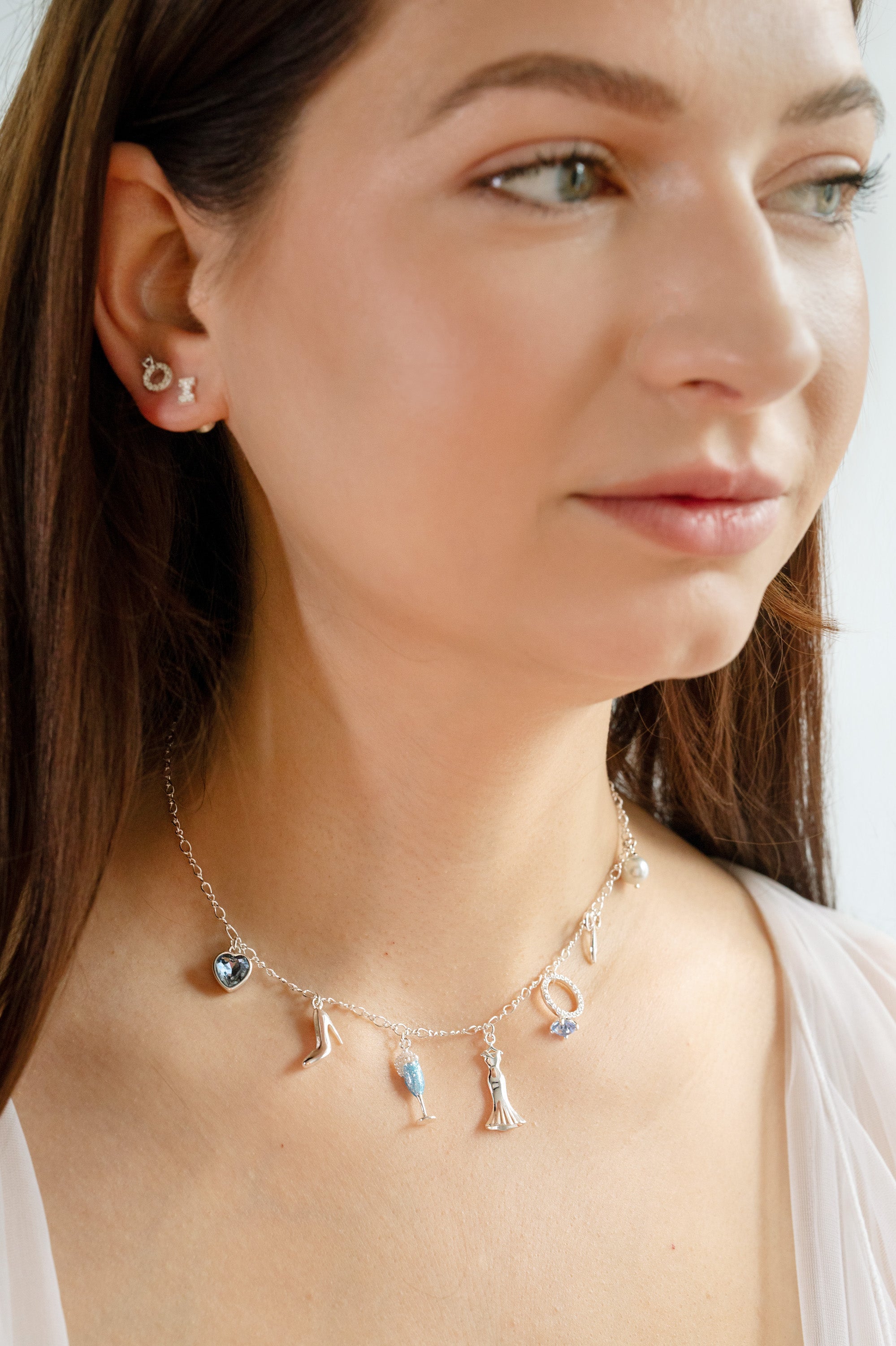 Bridal Multi-charm Necklace