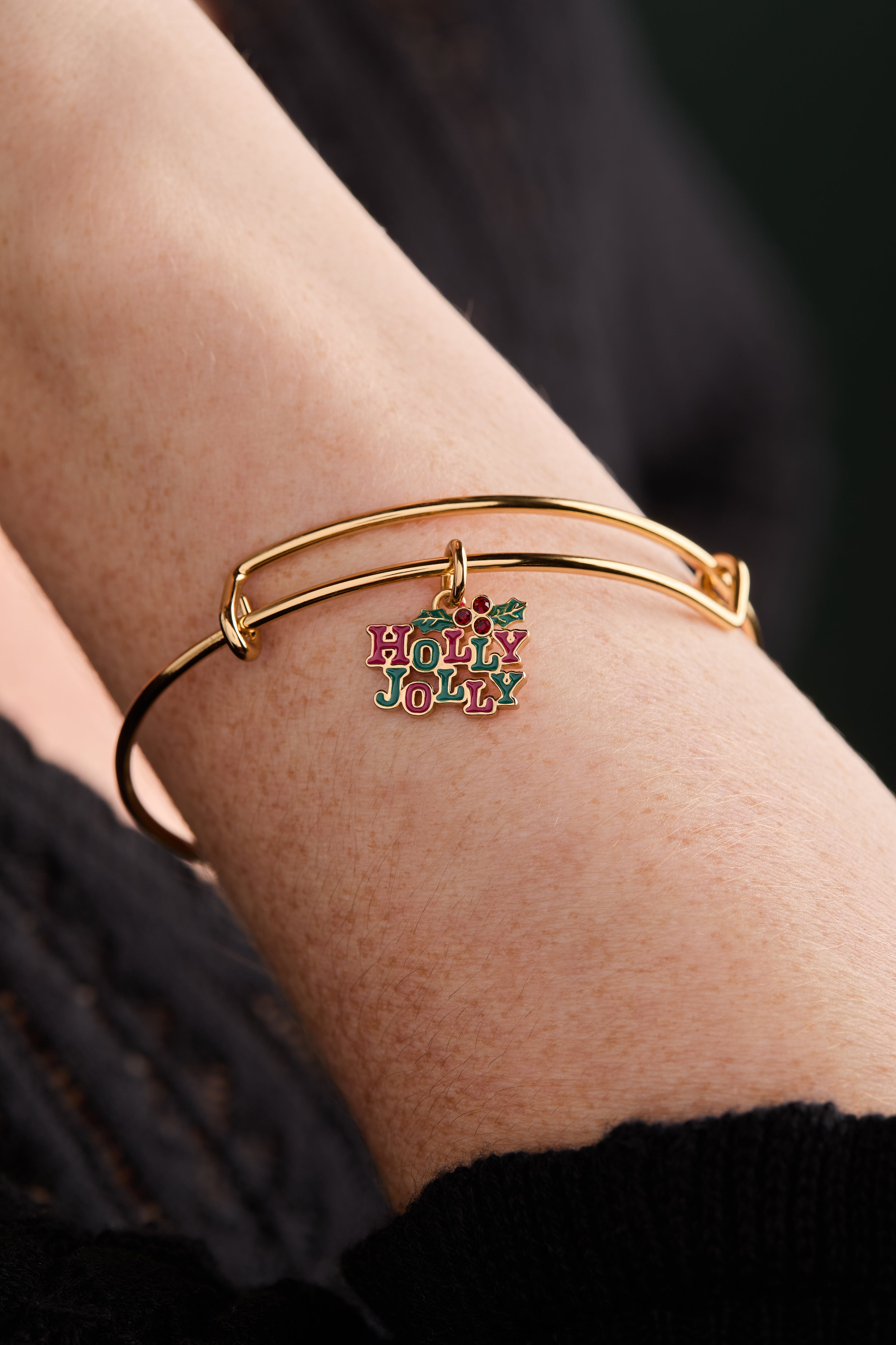 'holly Jolly' Charm Bangle
