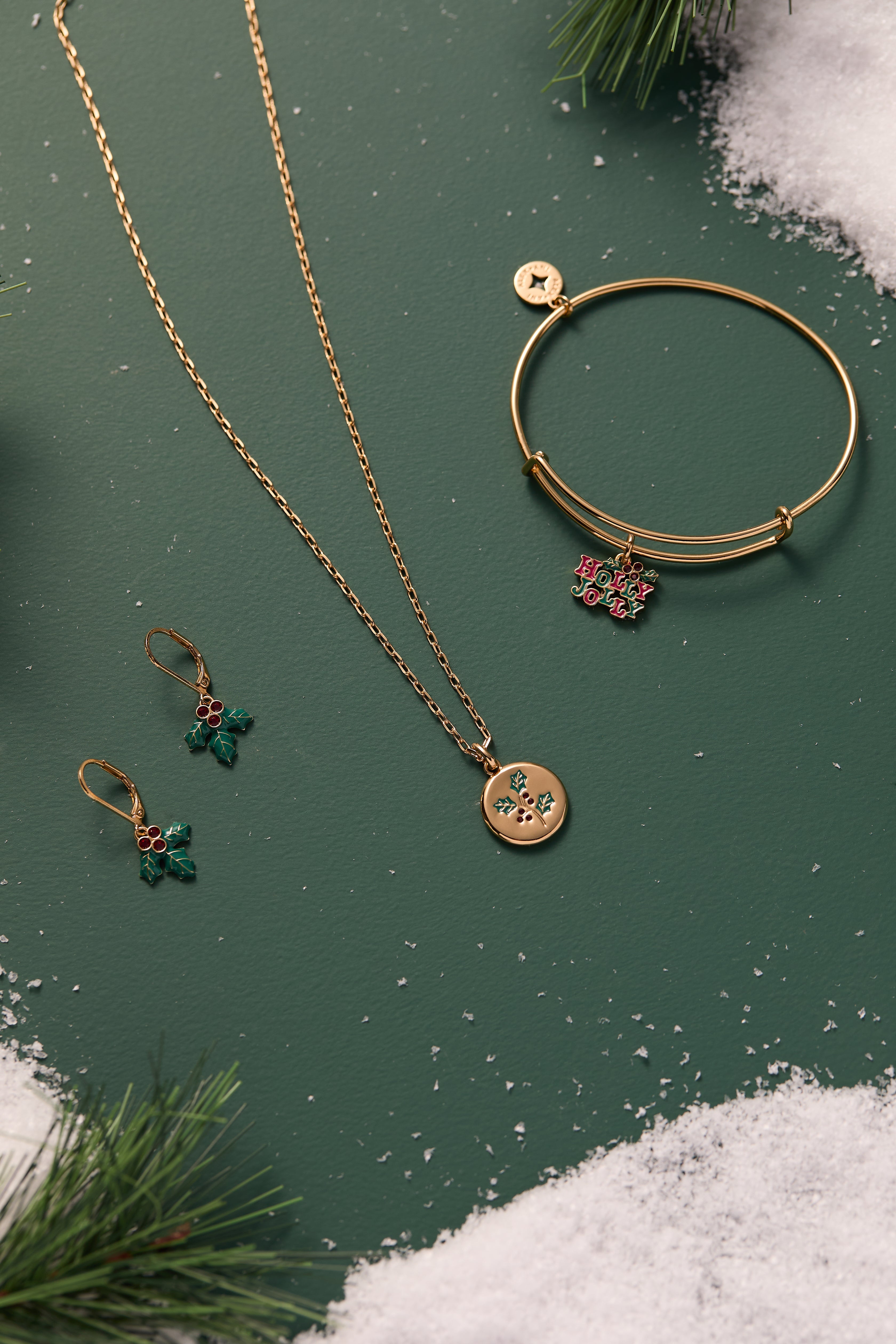 'holly Jolly' Charm Bangle