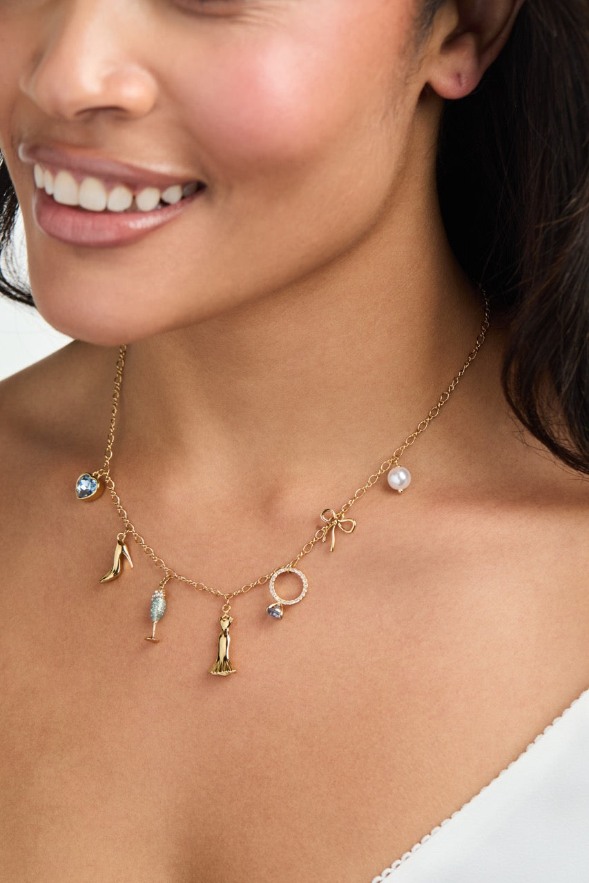 Bridal Multi-charm Necklace