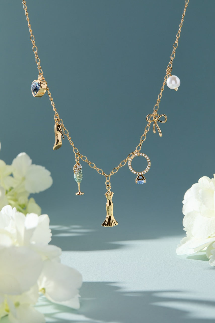 Bridal Multi-charm Necklace